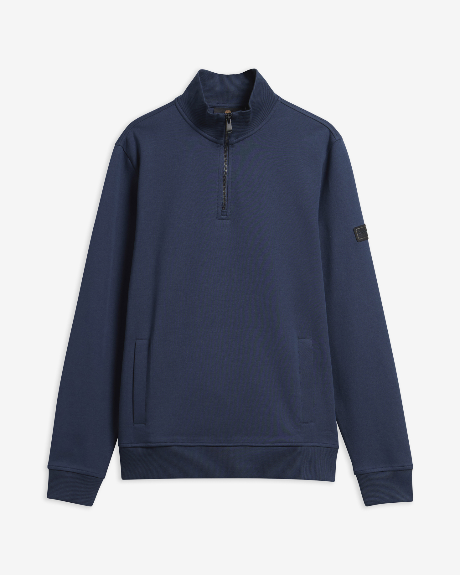 Ilford Interlock Quarter-Zip Sweatshirt Navy Blazer