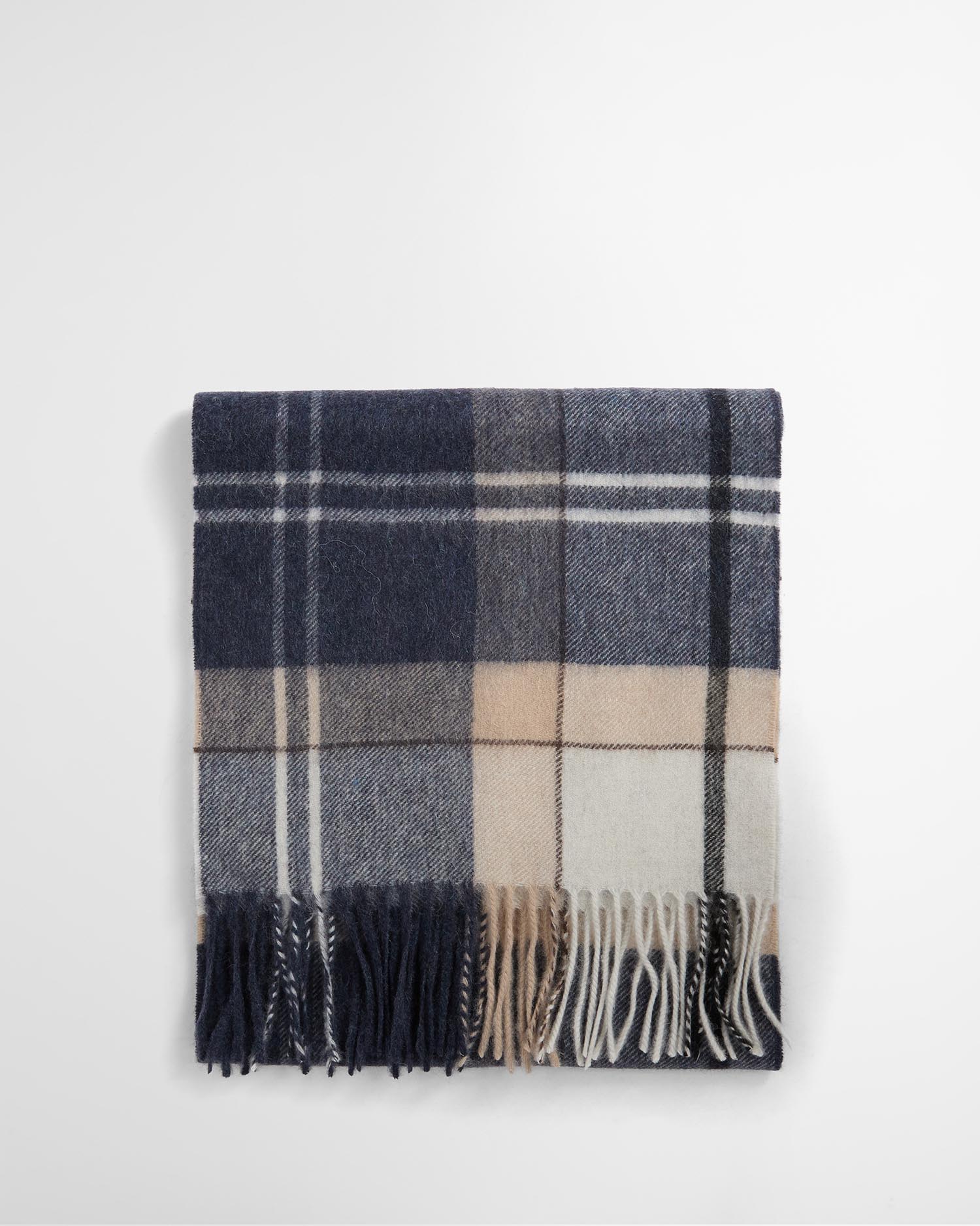 Tartan Cashmere Scarf Lt Birchwood Dress Tartan