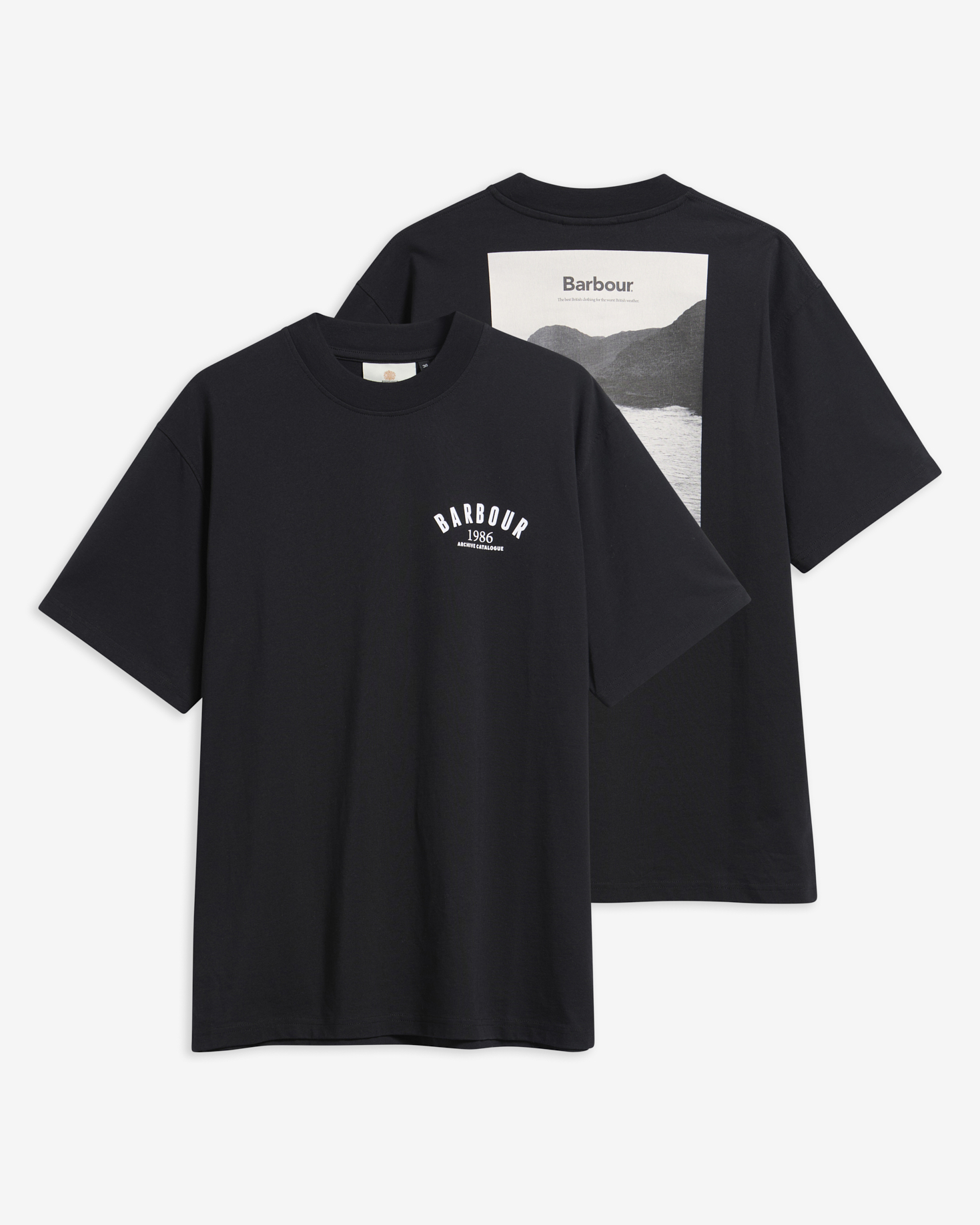 T-shirt oversize con stampa 1986 Black