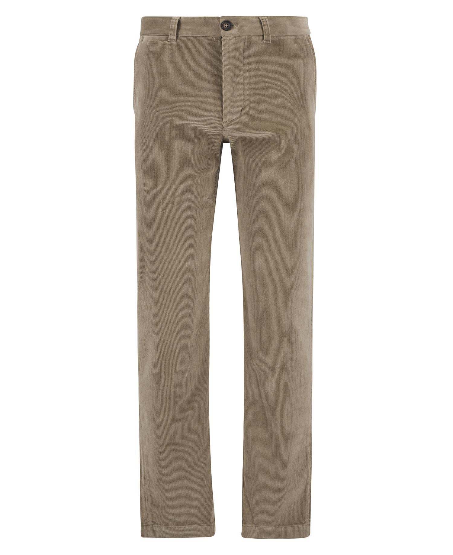 Pantaloni in velluto stretch a coste sottili dalla vestibilit&agrave; leggermente aderente Washed Stone