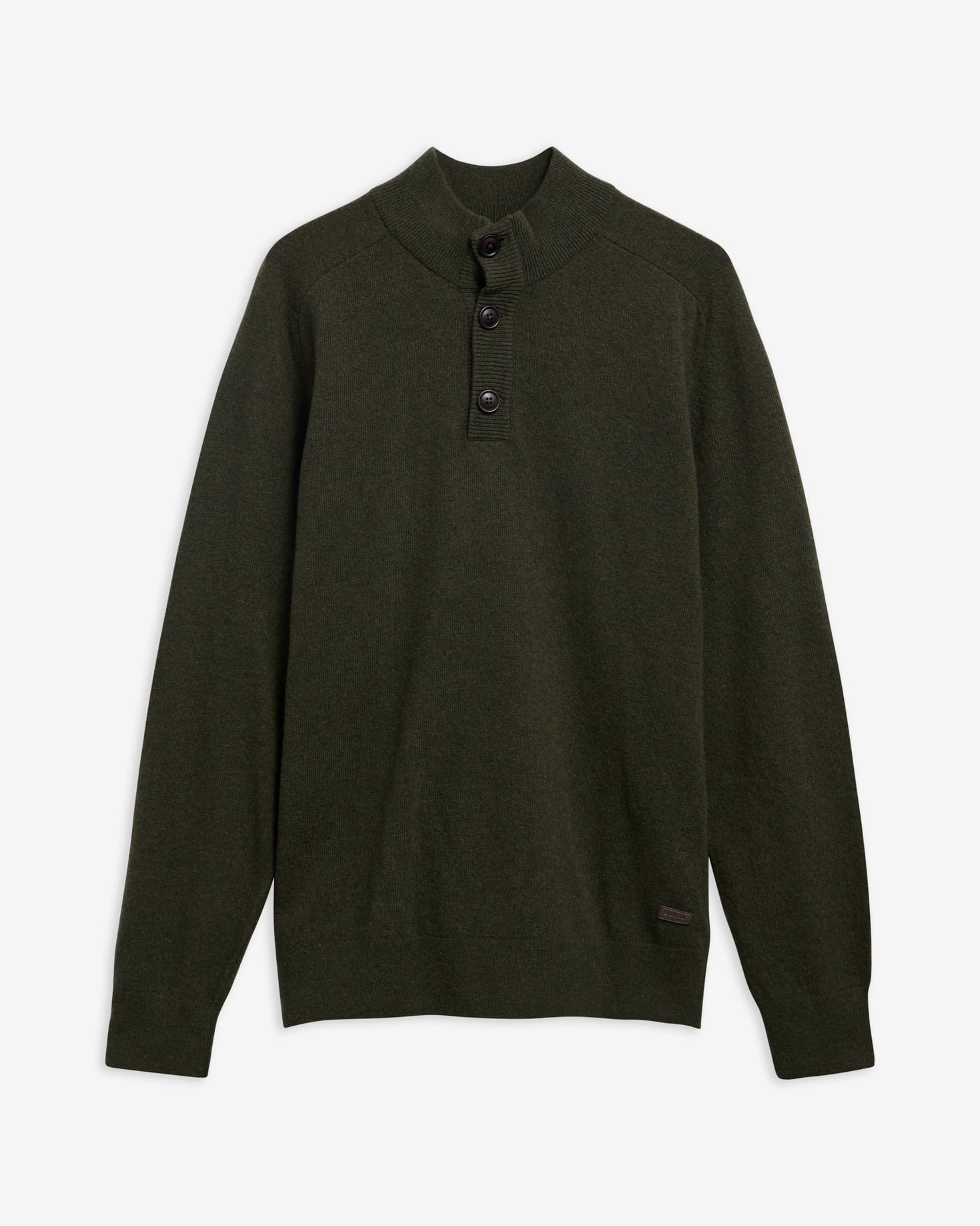 Briggs Half-Button Jumper Olive