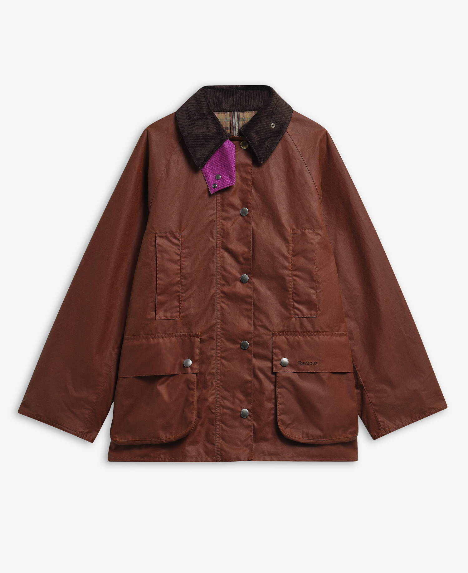 Paul Smith Loves Barbour Women's Beaufort Waxed Jacket Russet/Classic/Muted