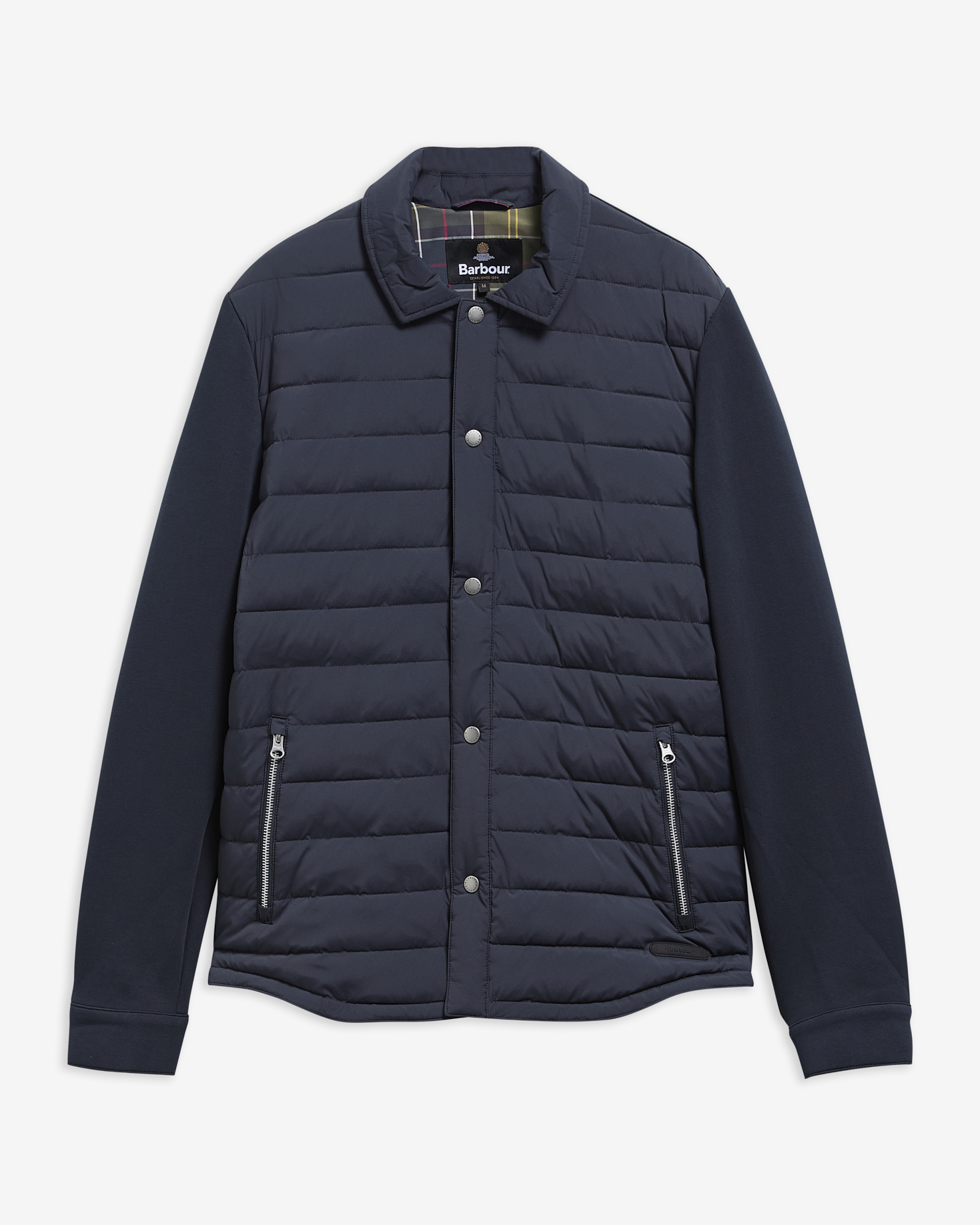 Knowle Quilted Sweatshirt Dark Navy