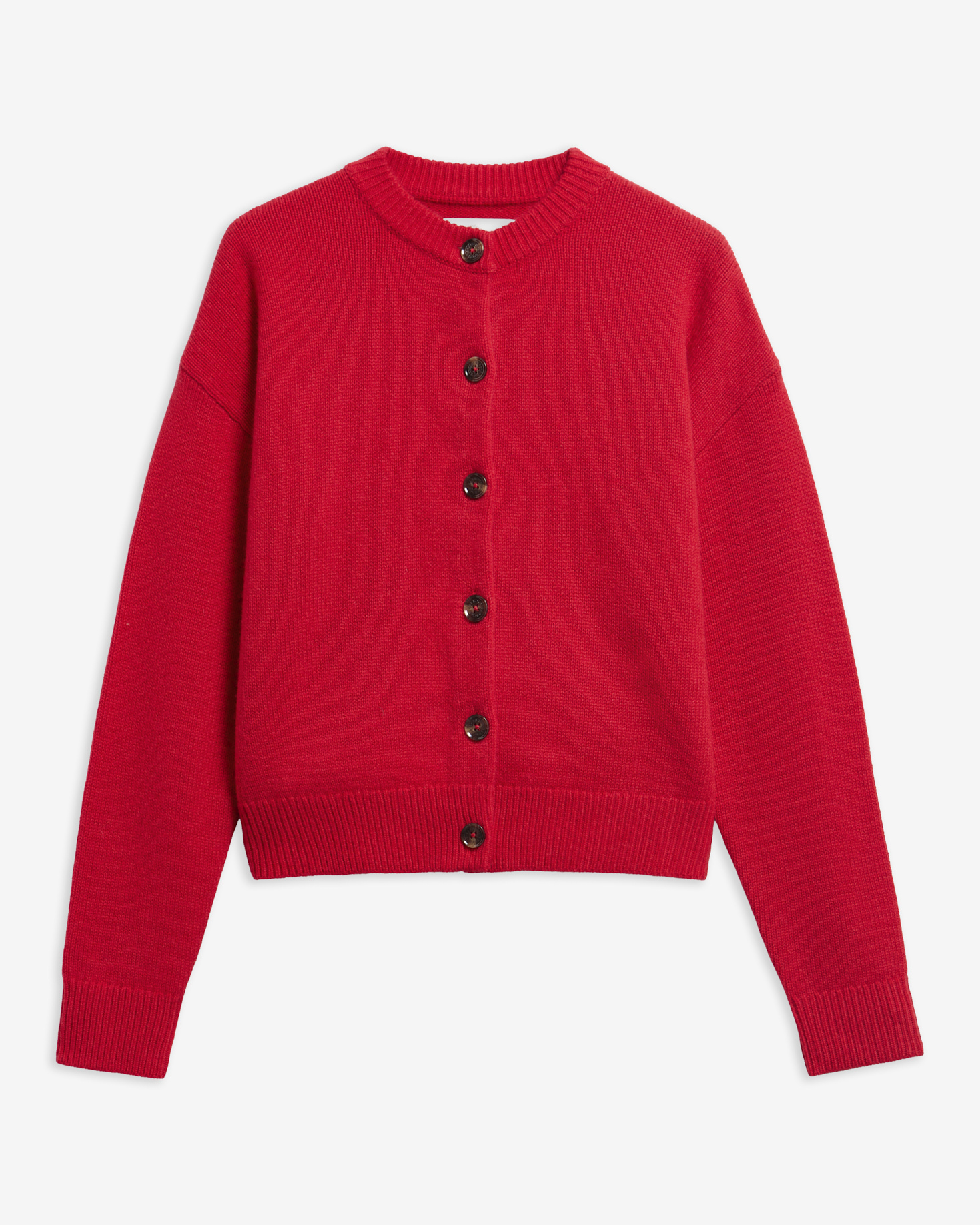 Barbour Cardigan Woodhouse aus Woll-Kaschmir-Mix Crimson