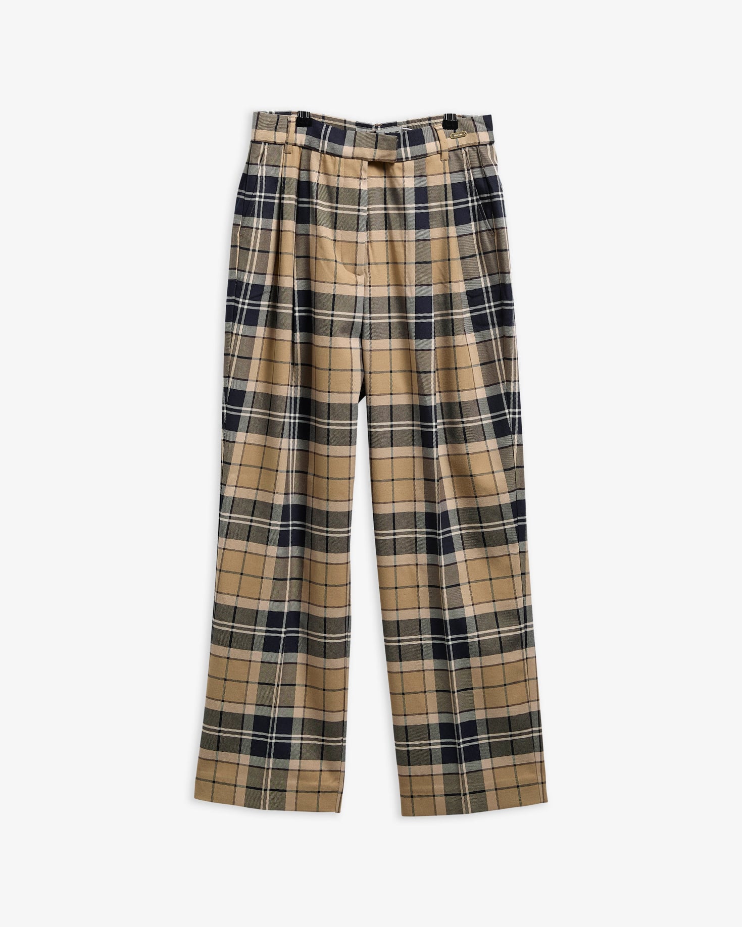 Barbour Hose Delilah Tartan Straight-Leg Birchwood Tartan
