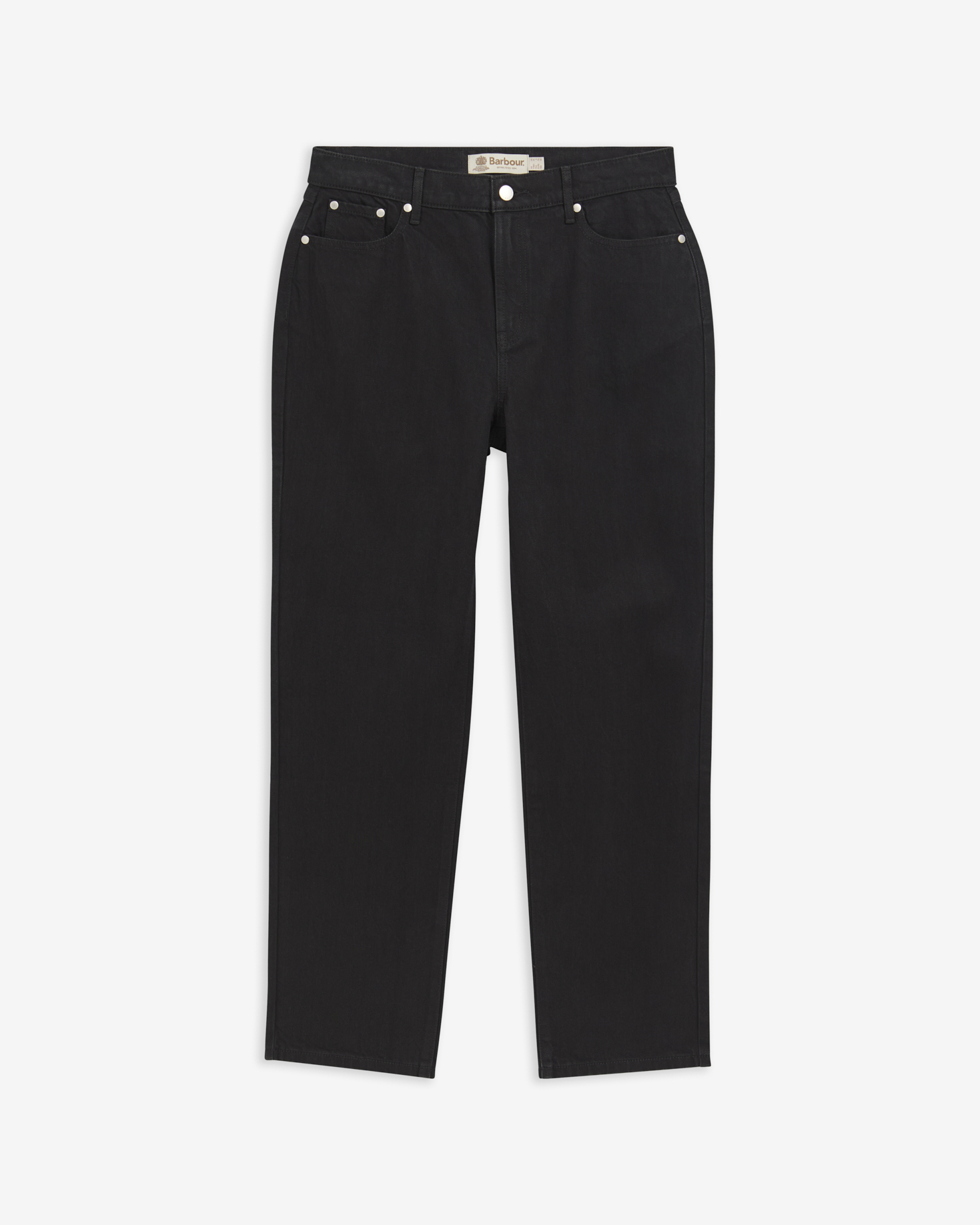 Adalyn High-Rise Straight Jeans Black