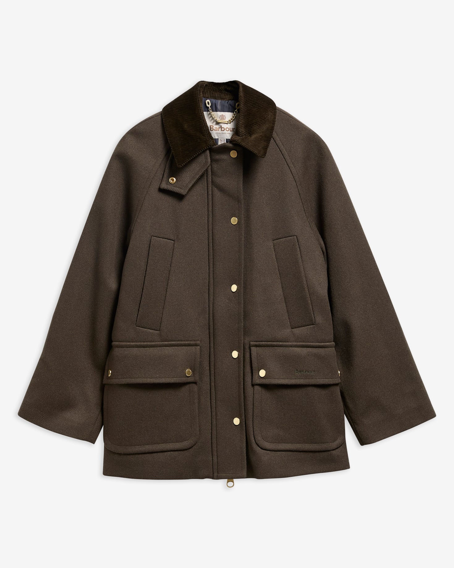 Women's Bedale Wool Coat Olive / Shadow Classic