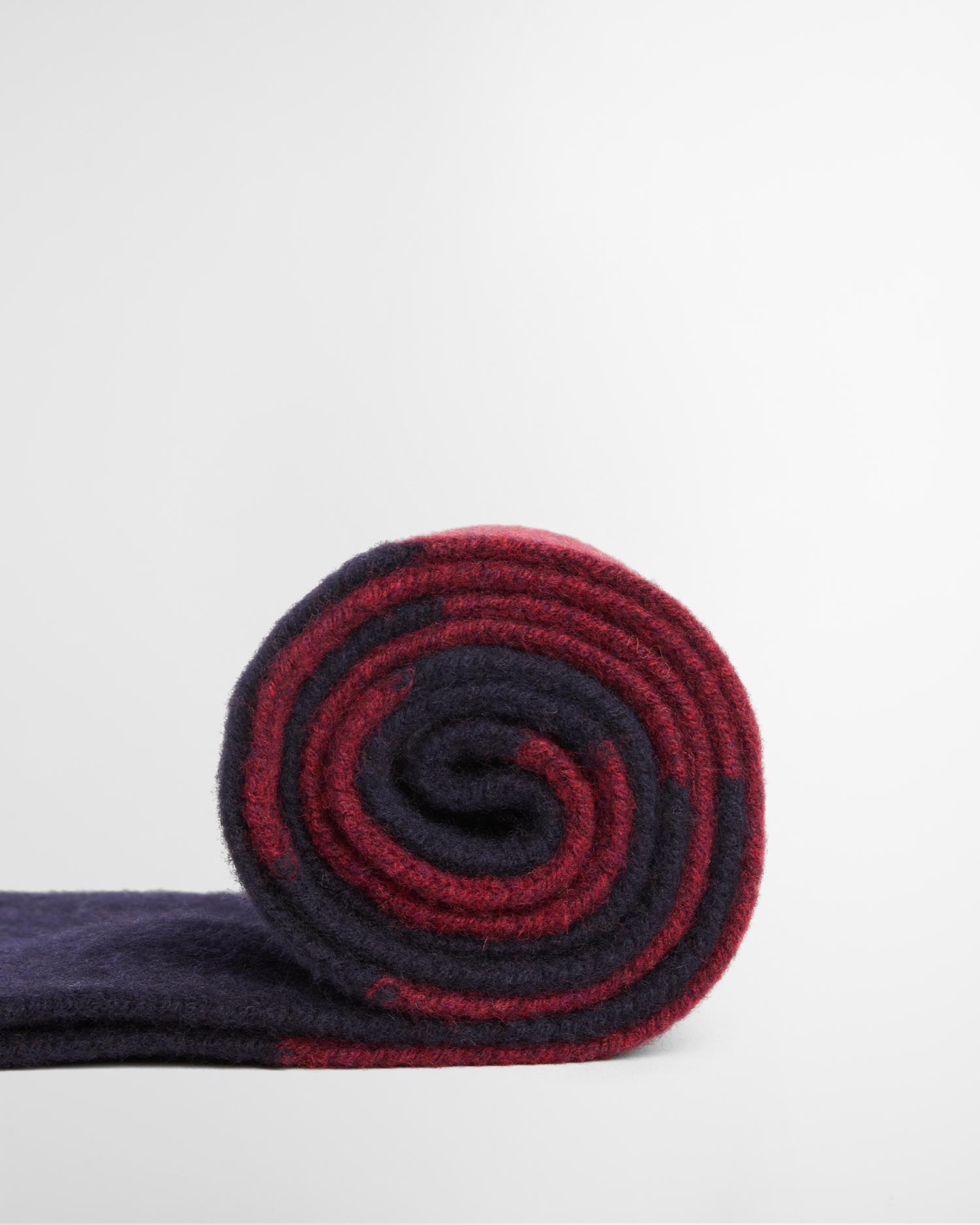 Sciarpa in lana Scottish Angus Navy/Merlot