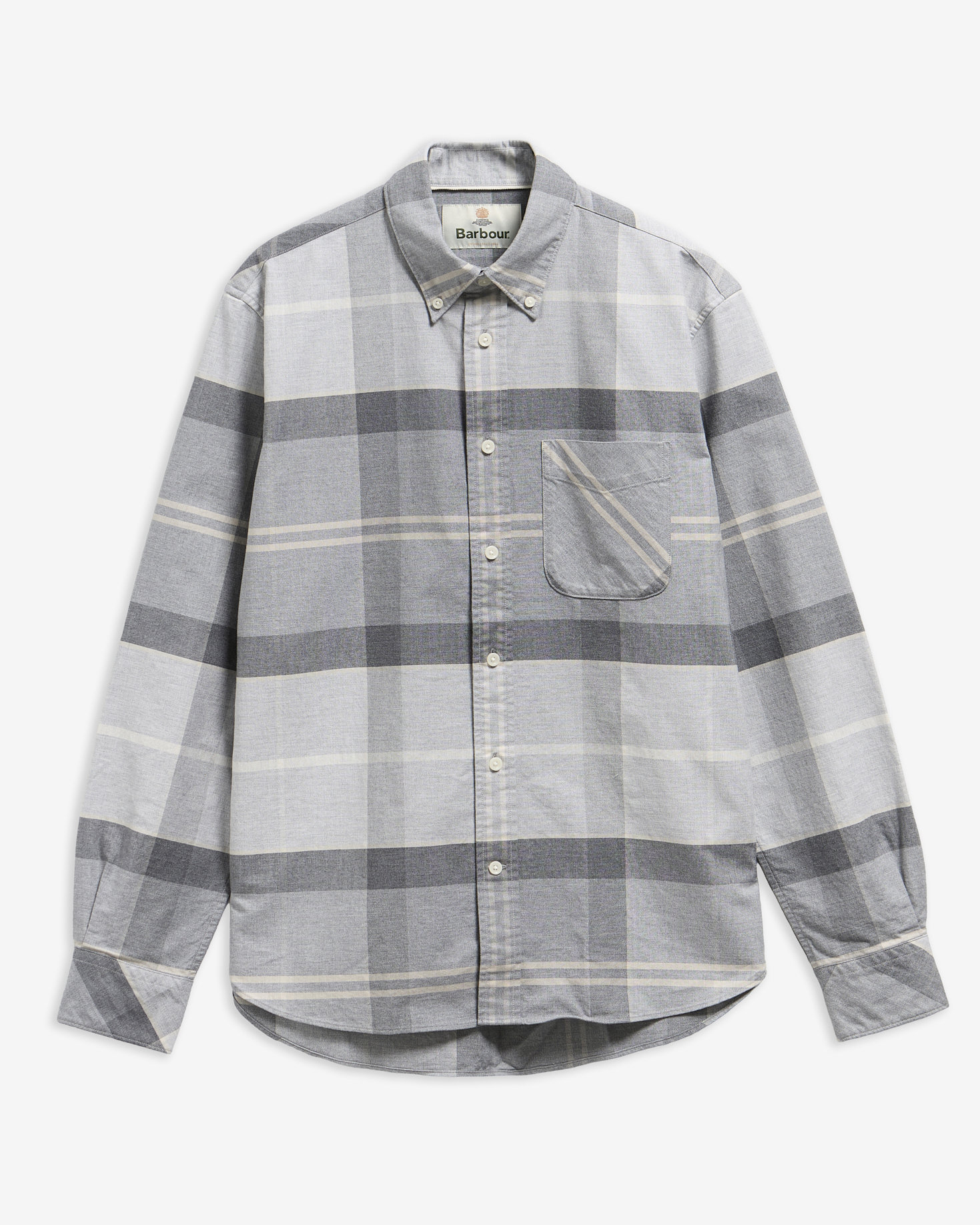 Camicia Mineral Dunoon in tartan con taglio classico Ice Granite