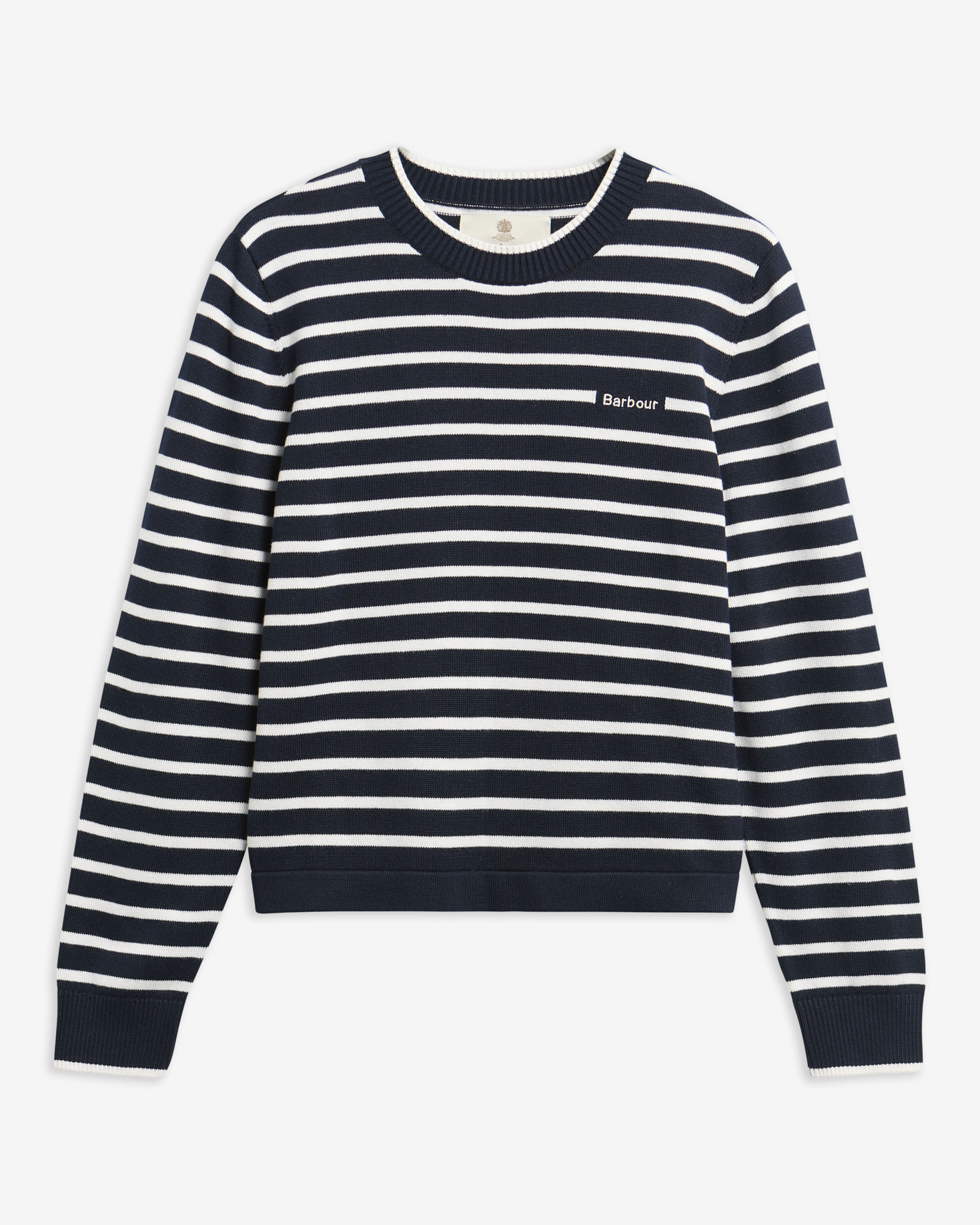 Barbour Pullover Emmy Striped Rundhalsausschnitt Darky Navy Stripe