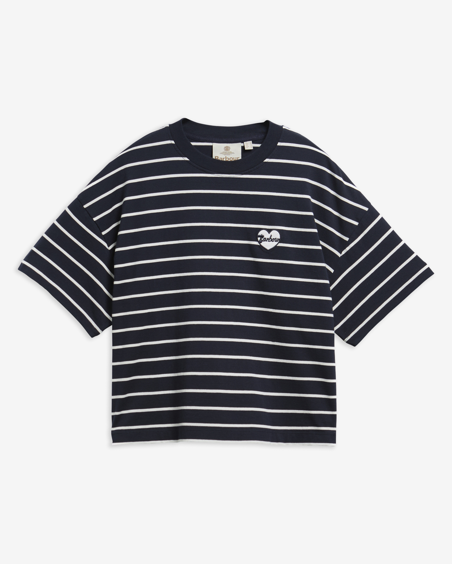 Barbour T-Shirt Ambleside Striped Dark Navy/Cloud
