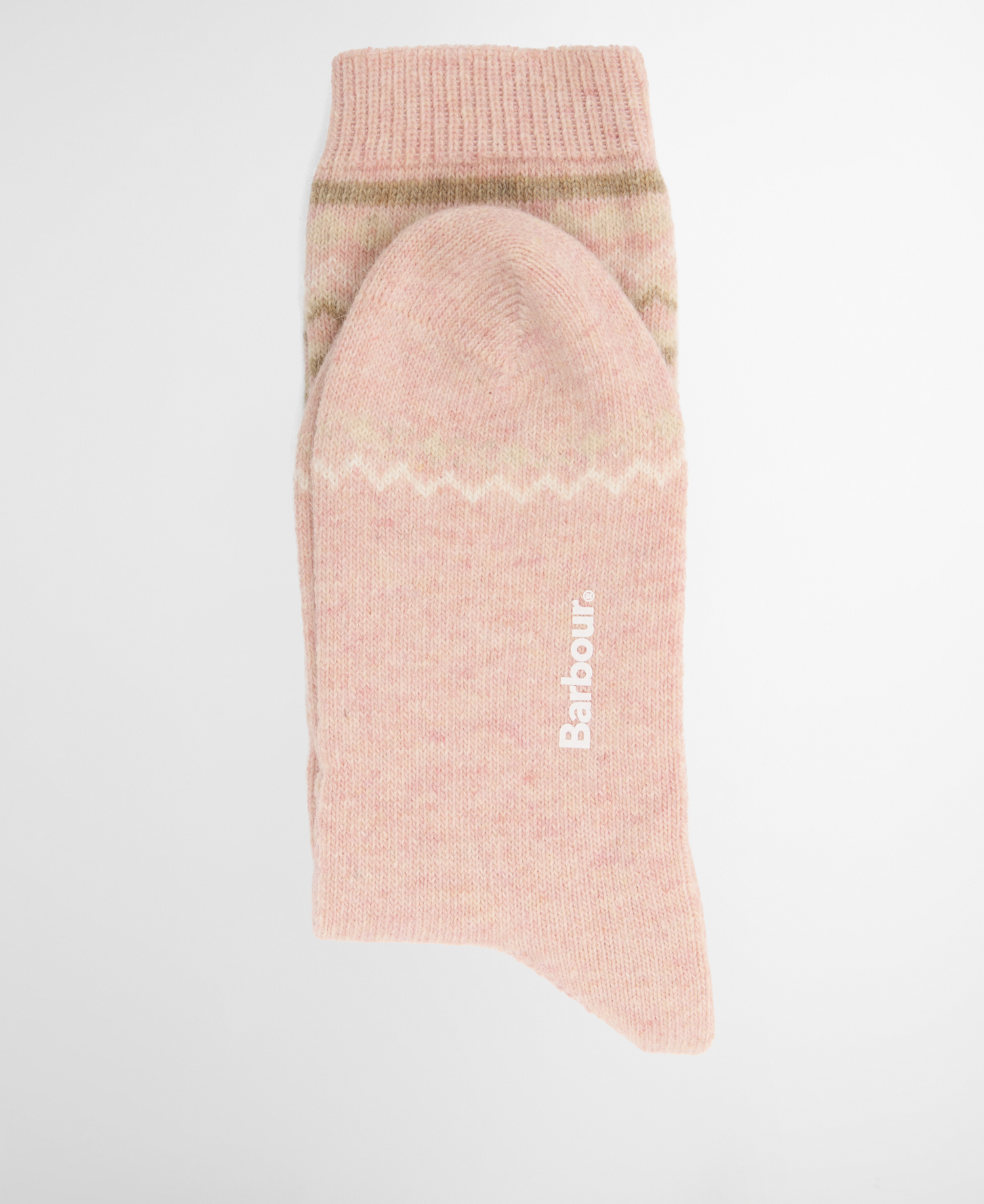 Anaise Fair isle Socks Pink