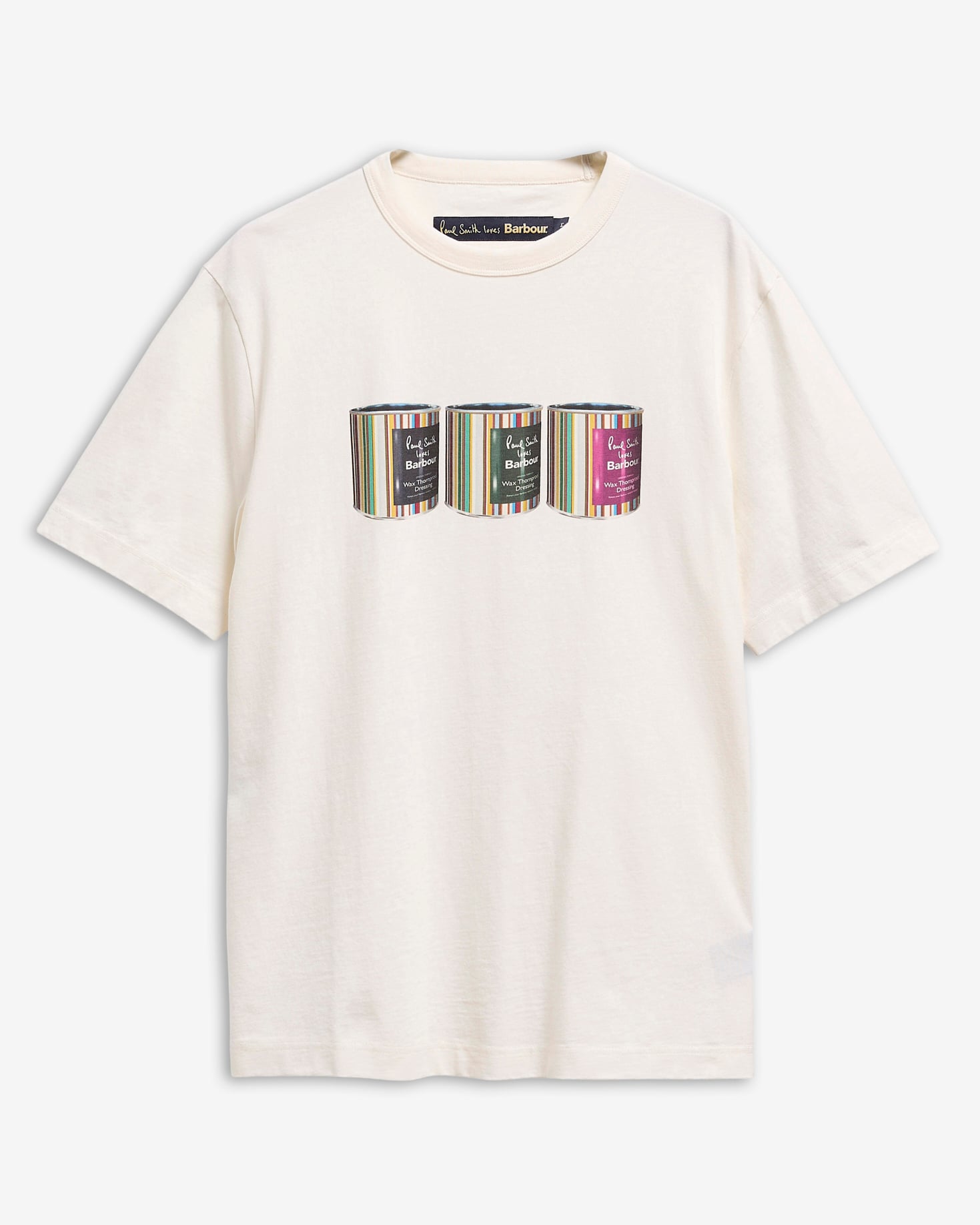 Paul Smith Loves Barbour T-Shirt Tinned Graphic Whisper White
