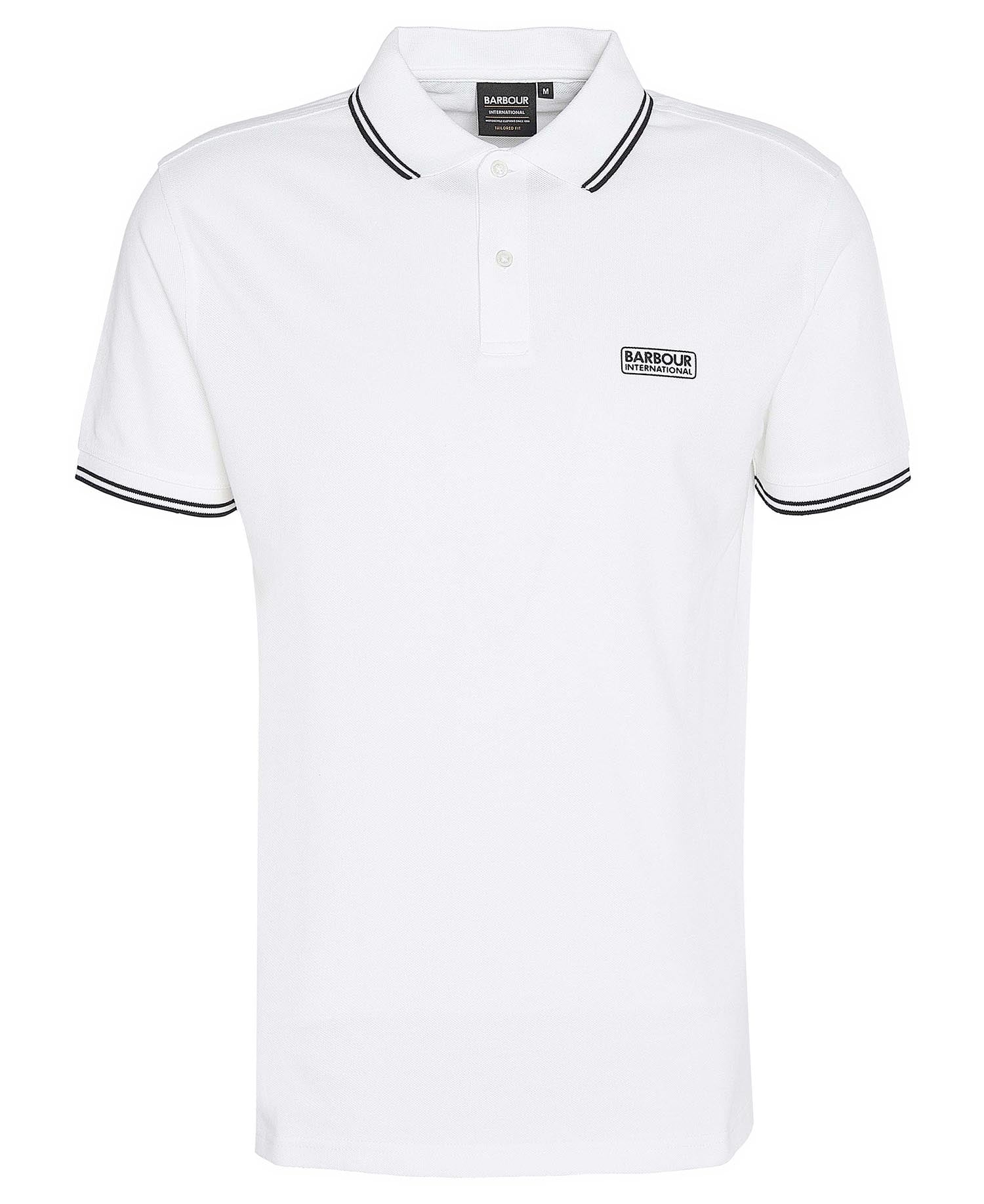 Evan Short-Sleeved Polo Shirt Classic White