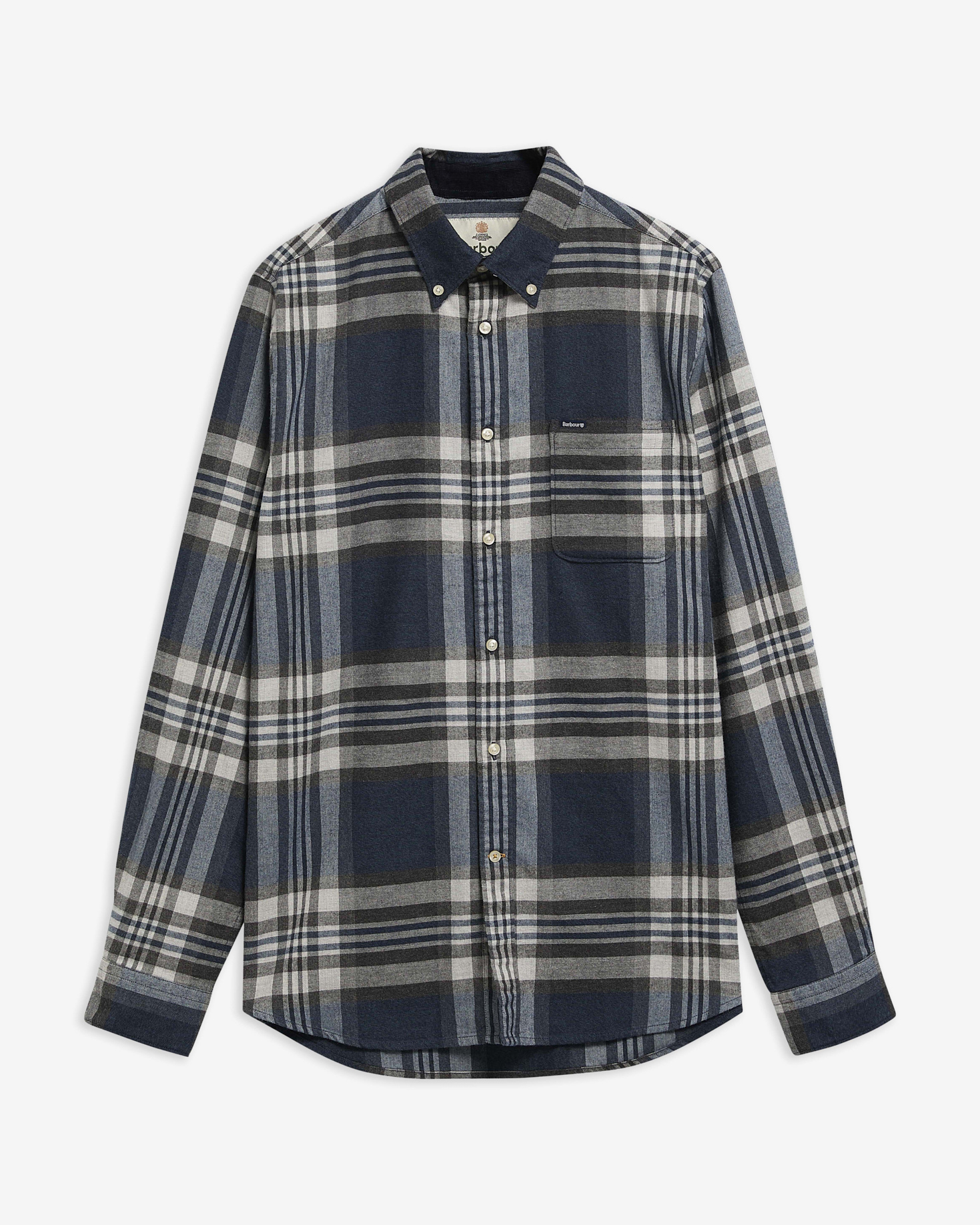 Dovedale Tailored Long-Sleeved Shirt Grey Marl