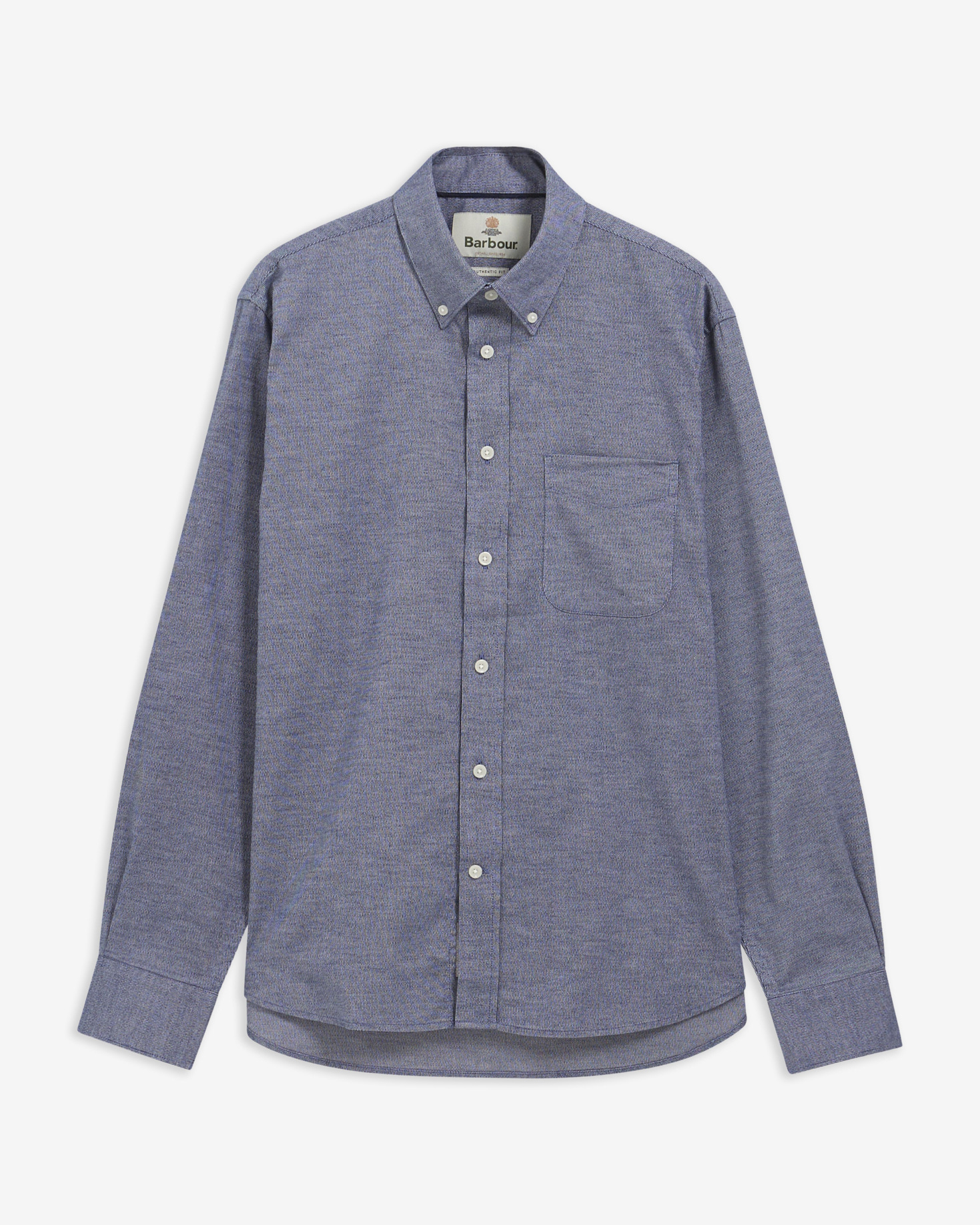 Camicia a maniche lunghe Nevis con taglio classico Navy Marl