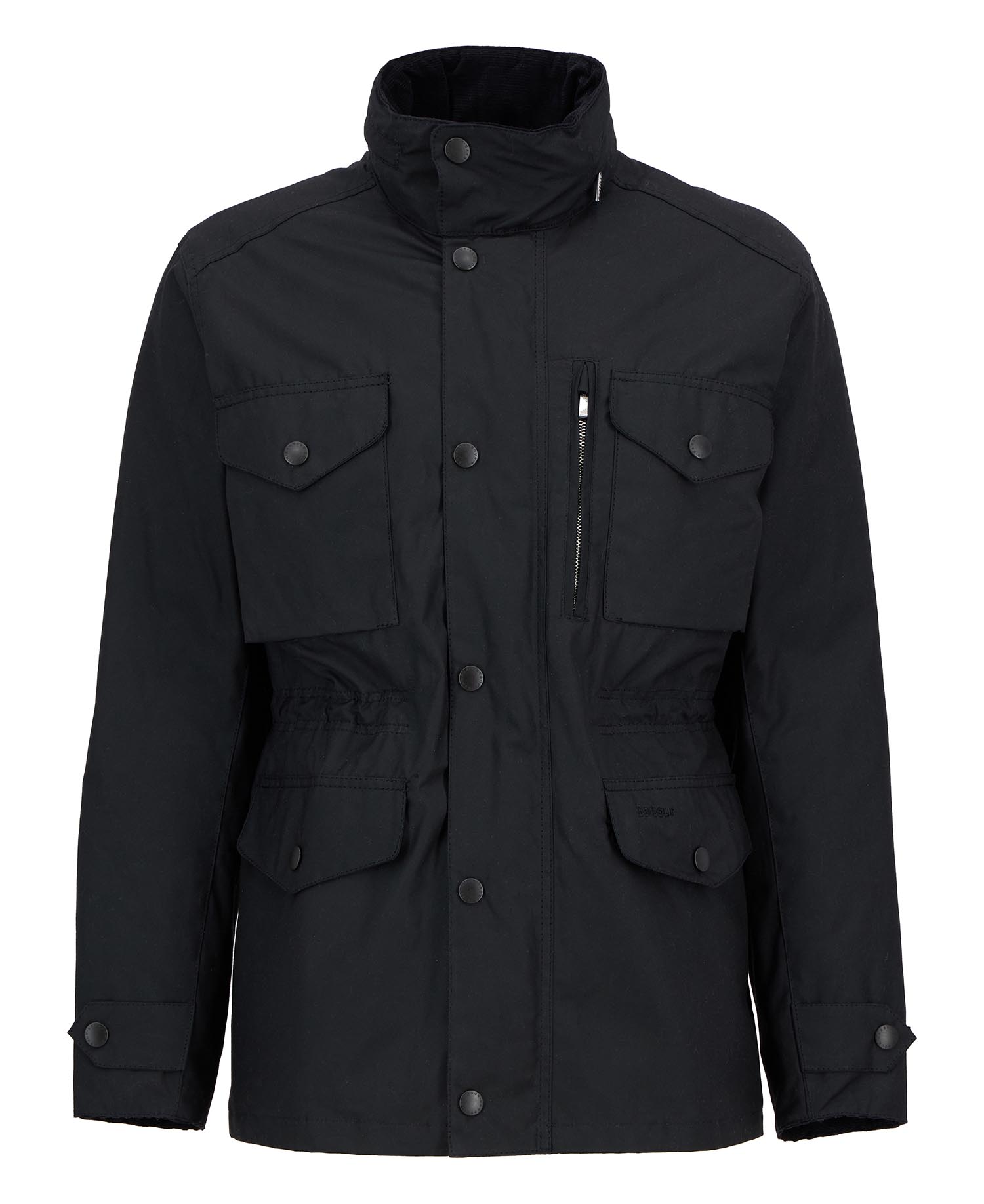 Sapper Waxed Jacket Black-Classic