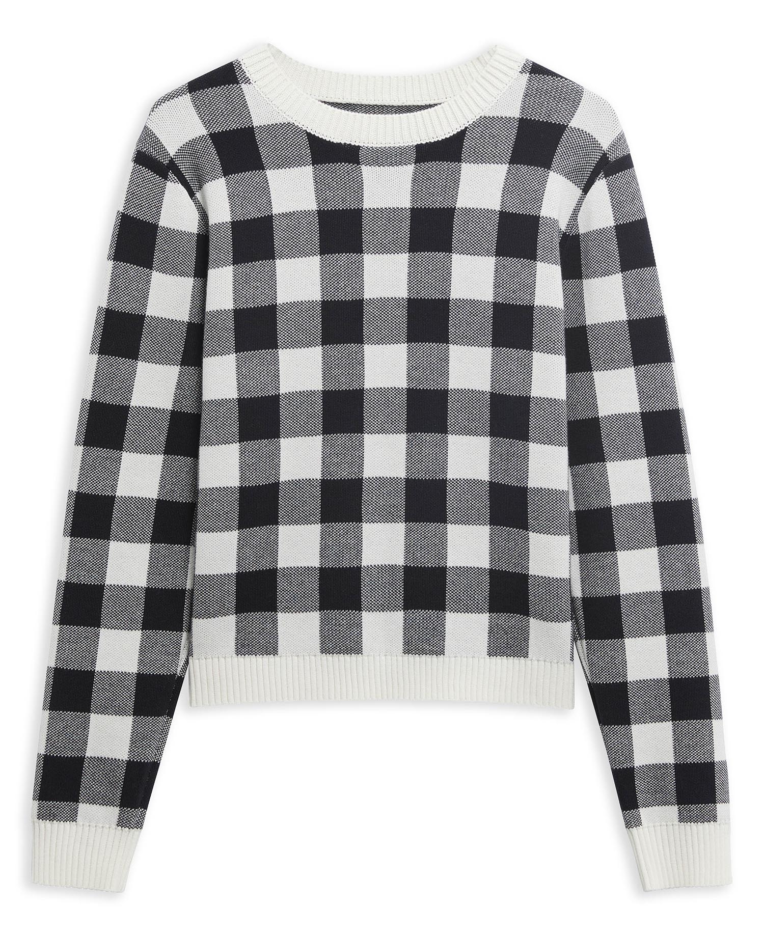 Avebury Gingham Crew Neck Jumper Multi