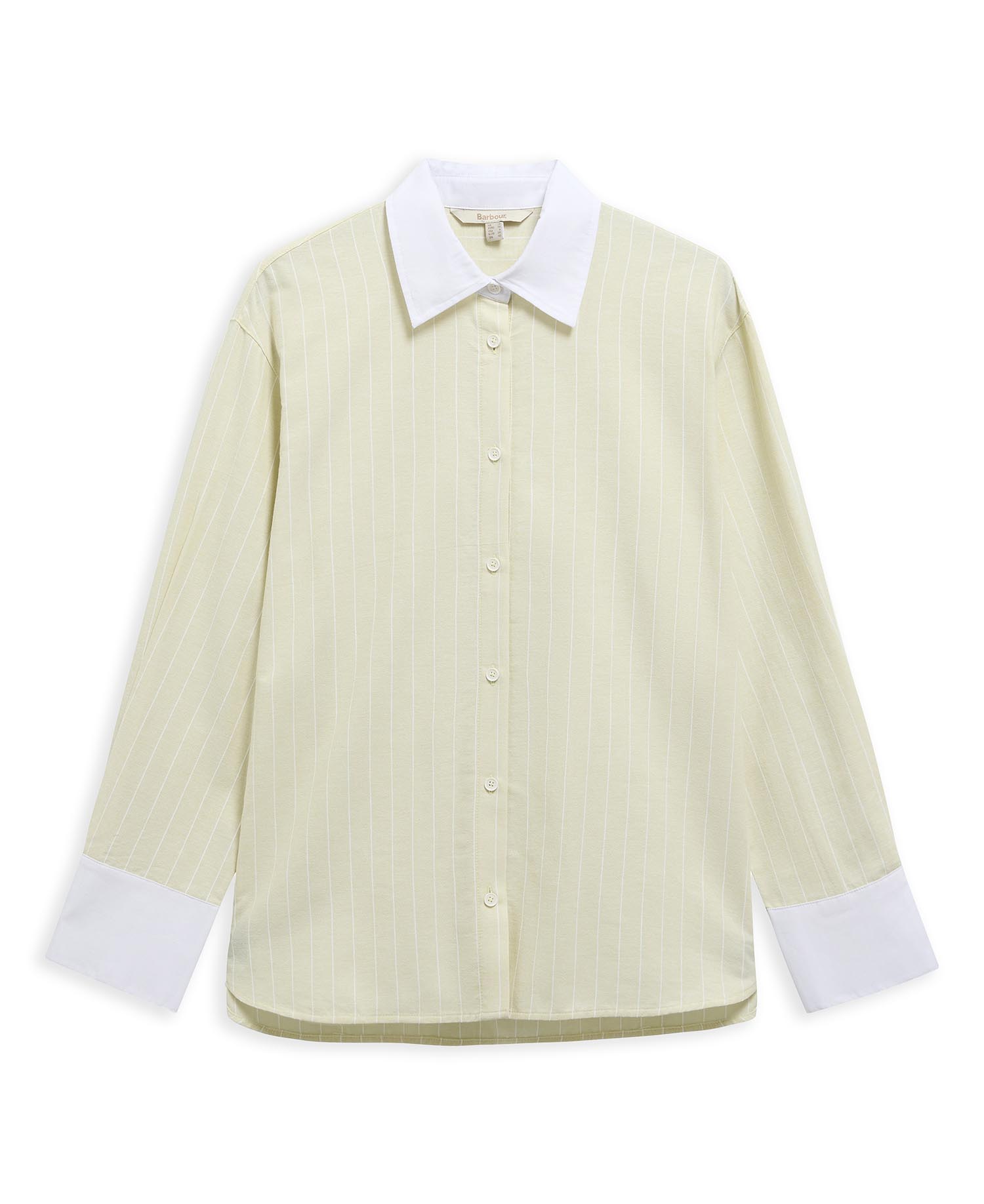 Camicia a maniche lunghe Avon a righe dalla vestibilit&agrave; rilassata Soured Citrus/White Stripe