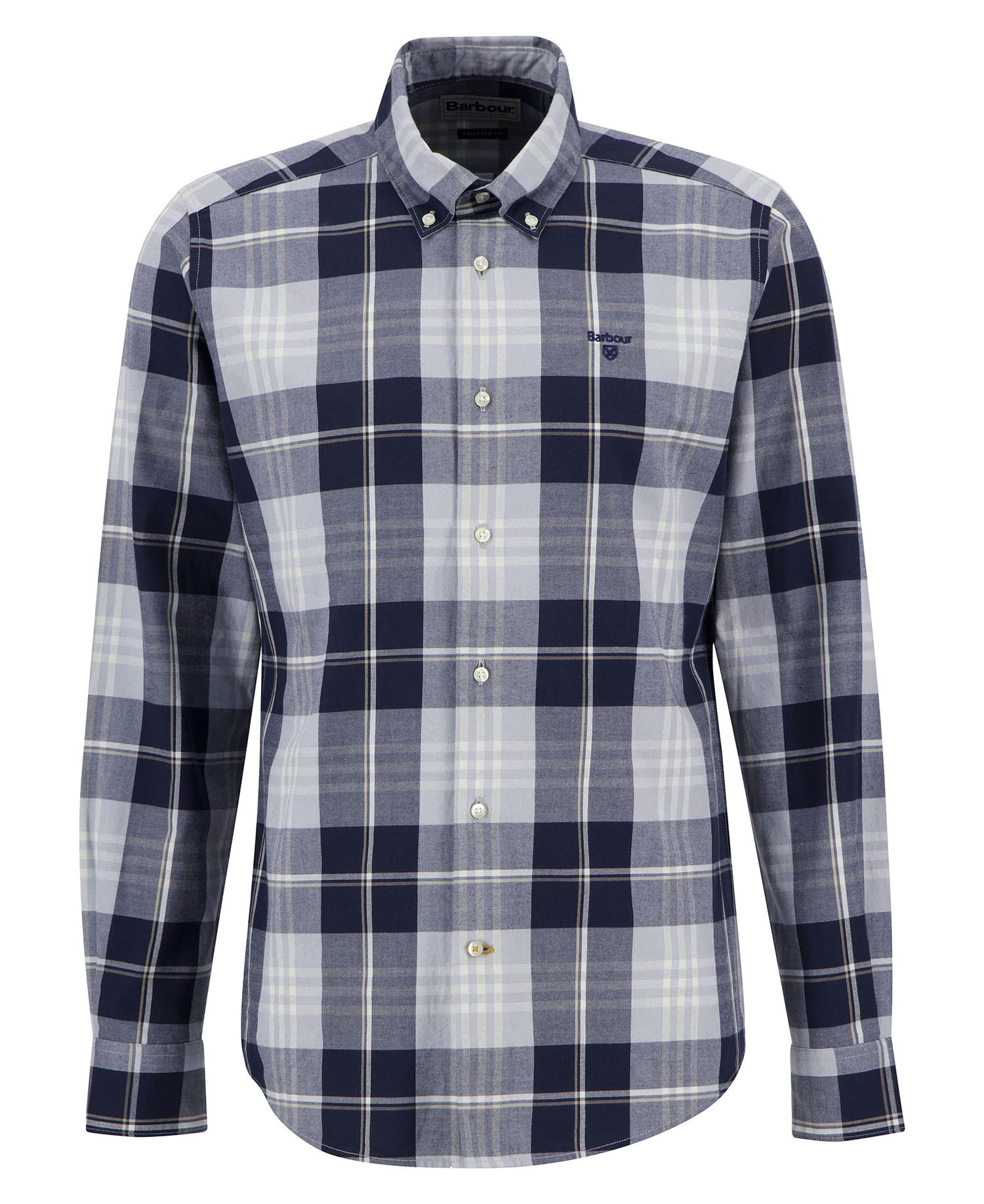 Edgar Tailored Long-Sleeved Shirt Mineral Blue
