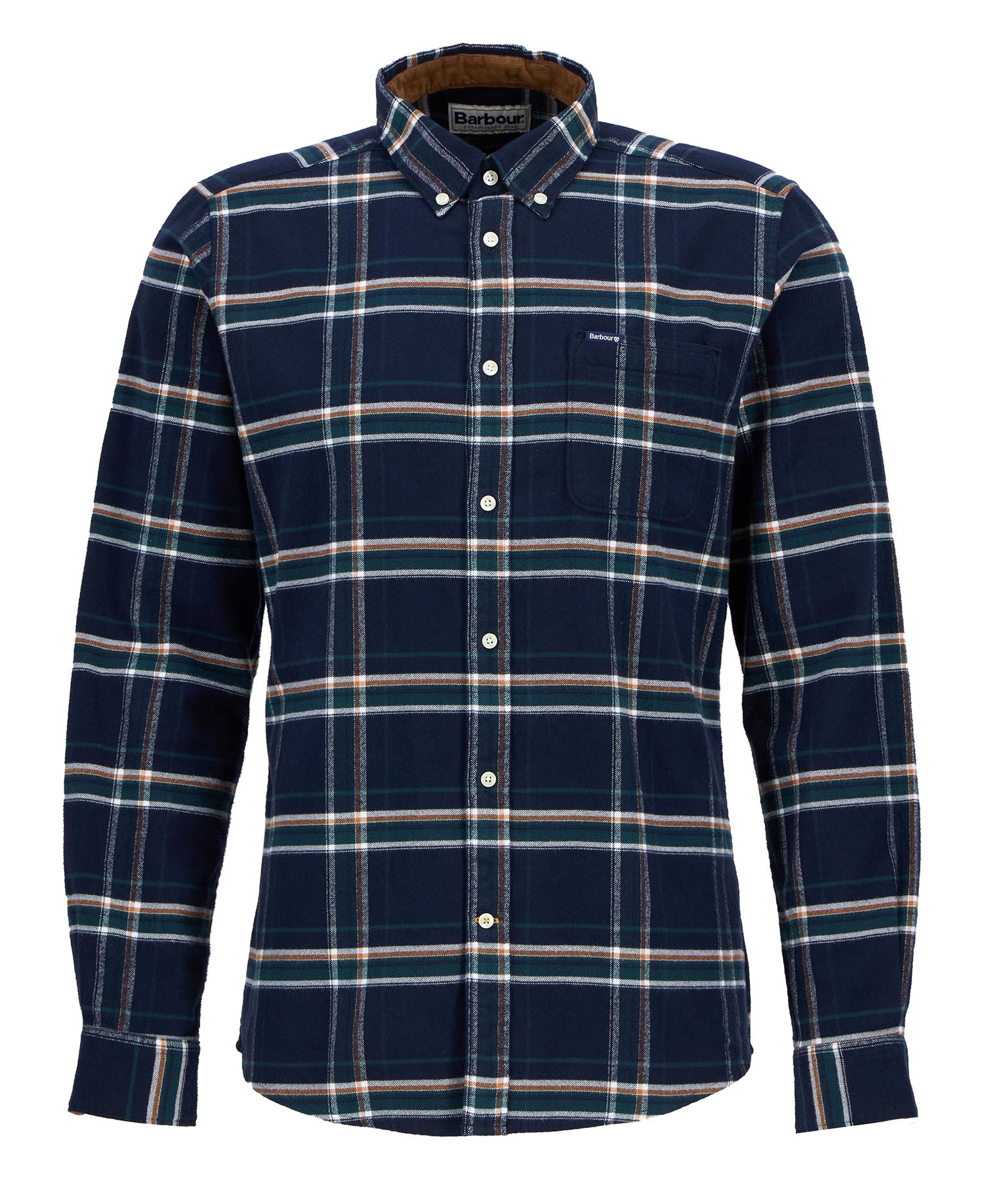 Ronan Tailored Long-Sleeved Shirt Inky Blue