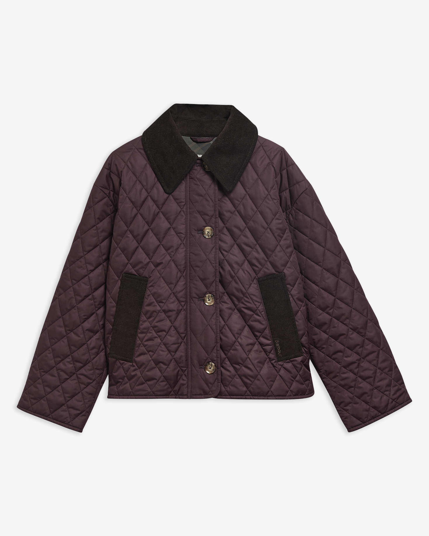Barbour Steppjacke Moira Fig/Shadow Classic