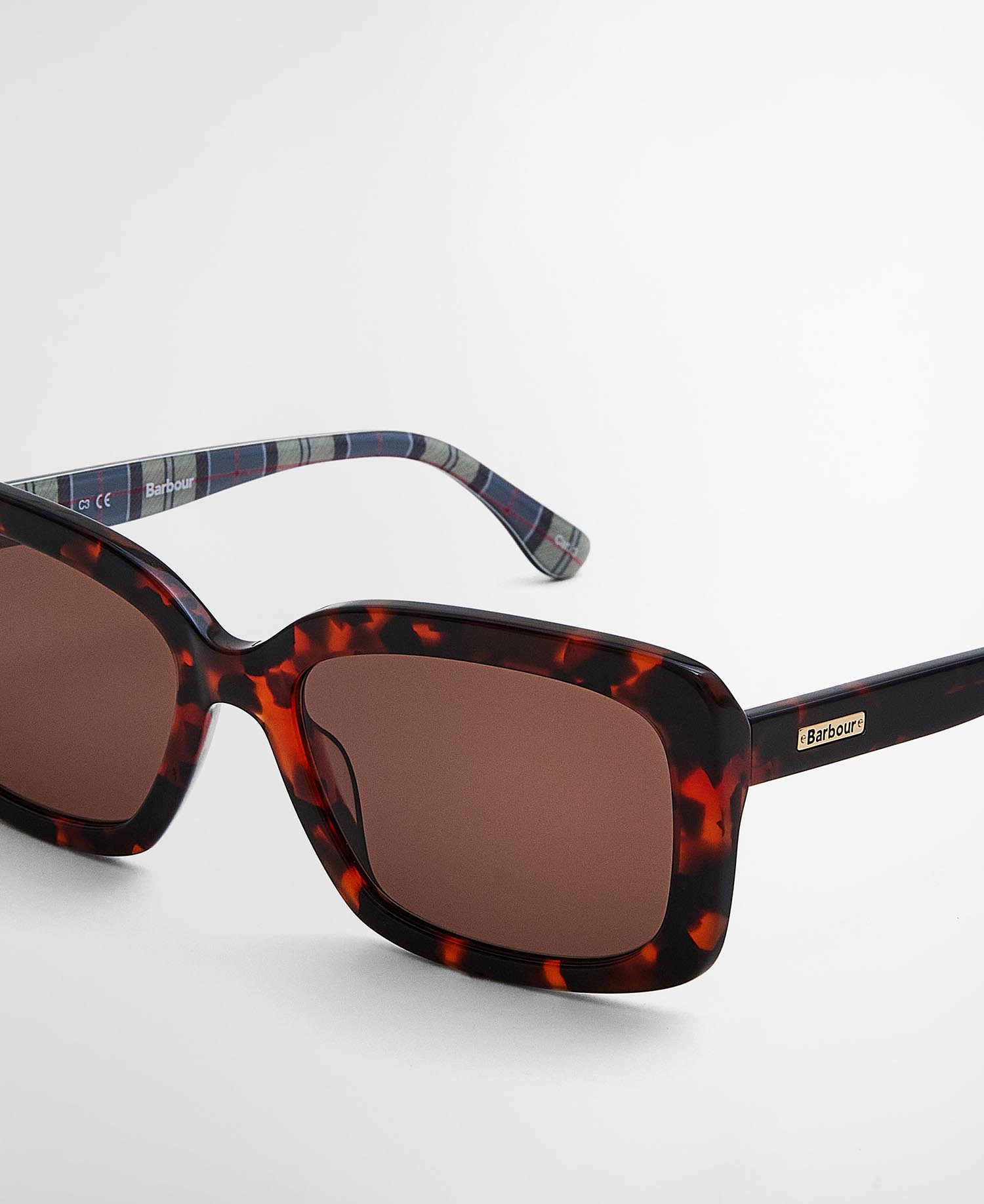 Rectangular Sunglasses c3 Classic Tort