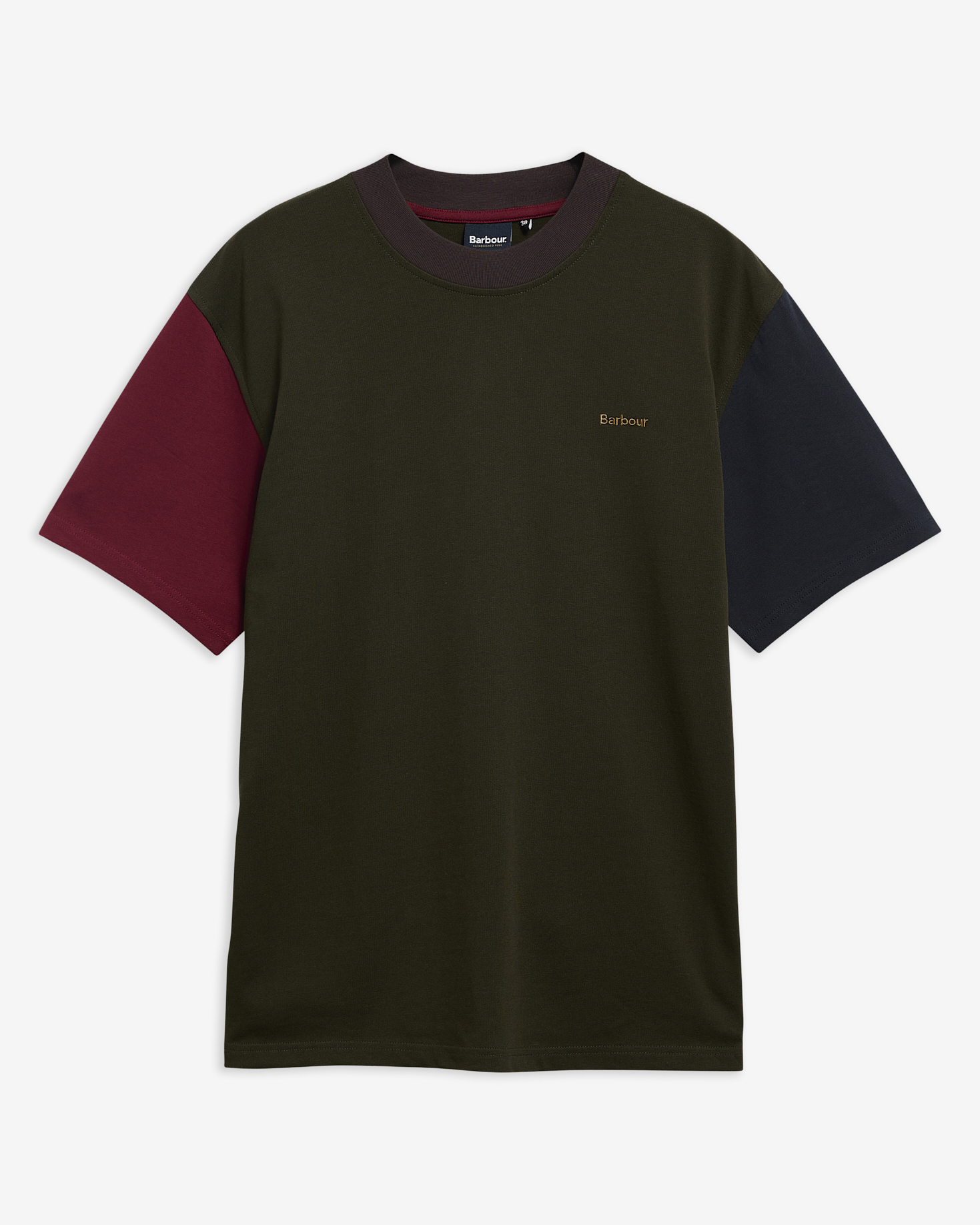 T-shirt oversize Colourblock Sage Mix