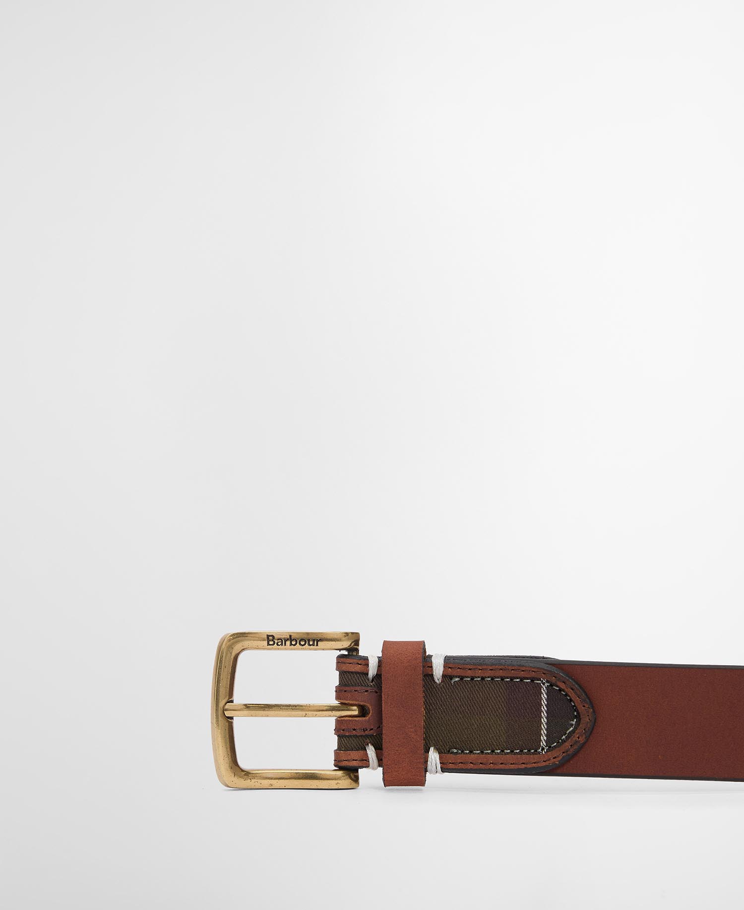 G&uuml;rtel Tartan Leder