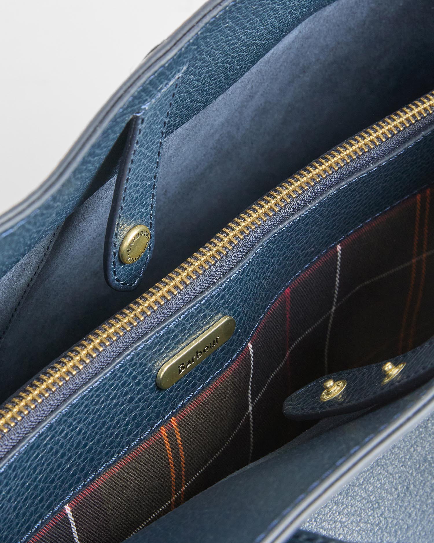 Alder Large Leather Tote Bag Navy