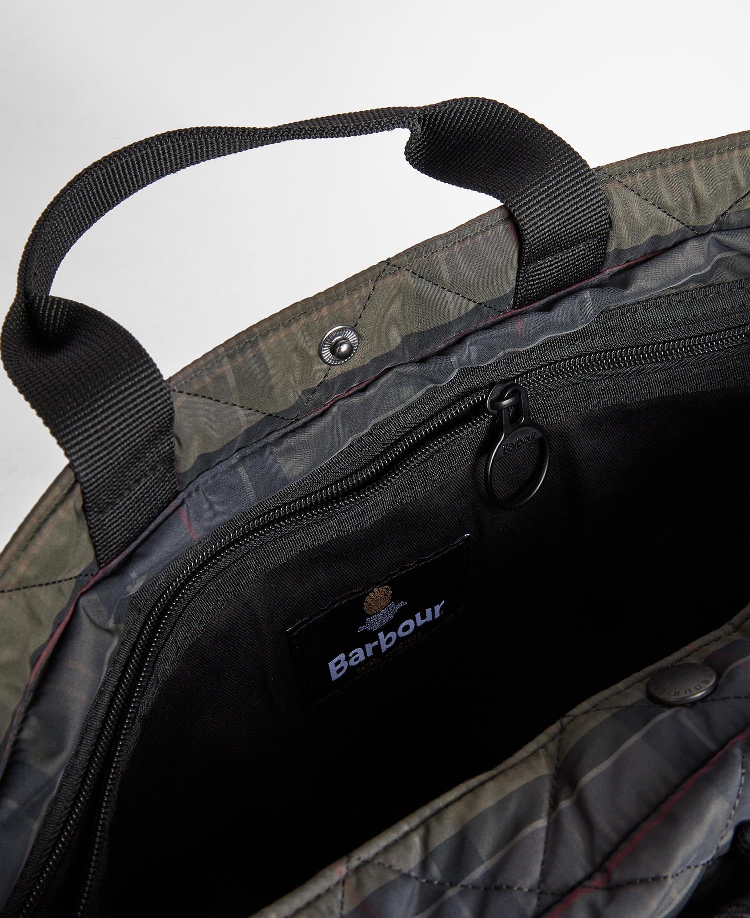 Barbour Tote Bag Tartan Liddesdale Shadow Classic Tartan
