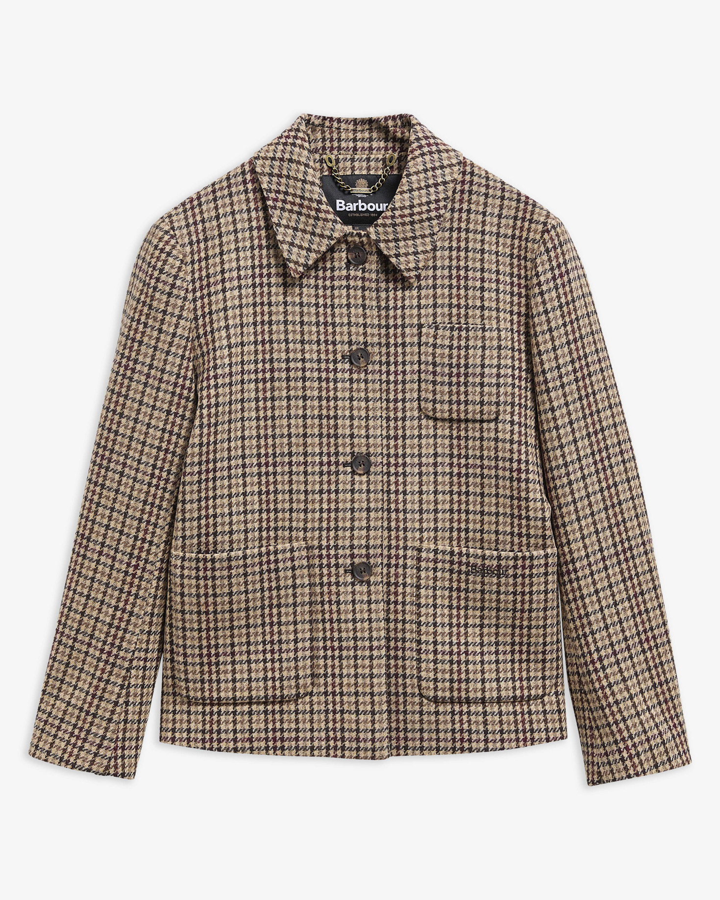 Barbour Wollblazer Austen Tailored Classic Beige Check