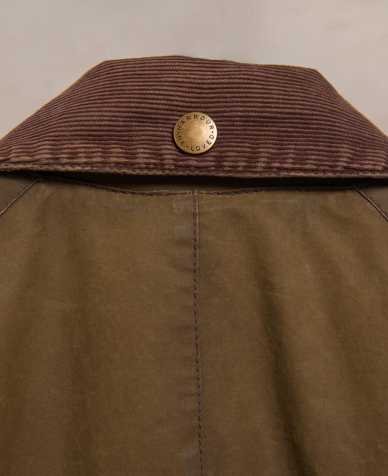 Barbour Re-loved Men's Ashby Waxed Jacket - Size L Olive