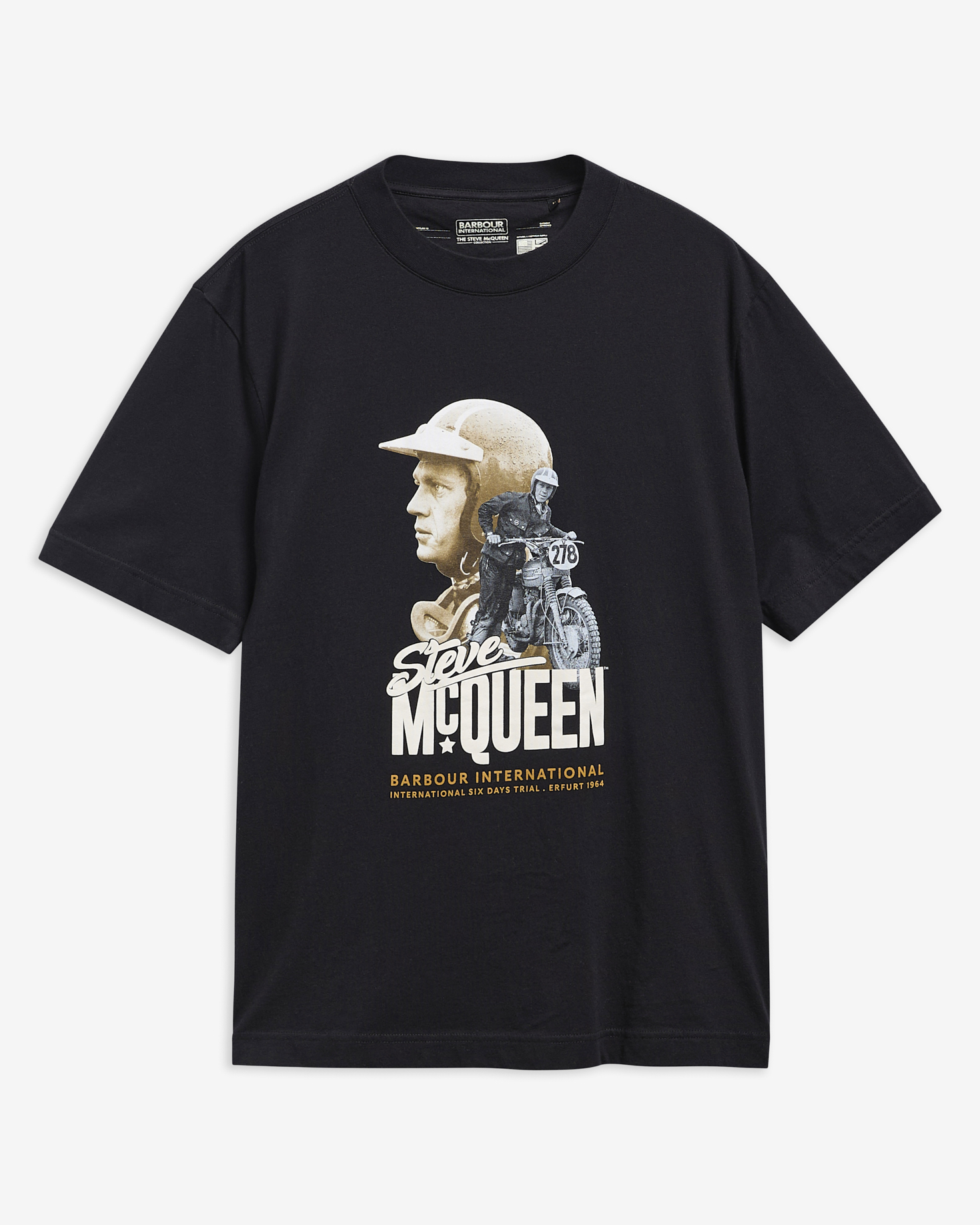 B.Intl T-Shirt Steve McQueen Rainey Graphic Black