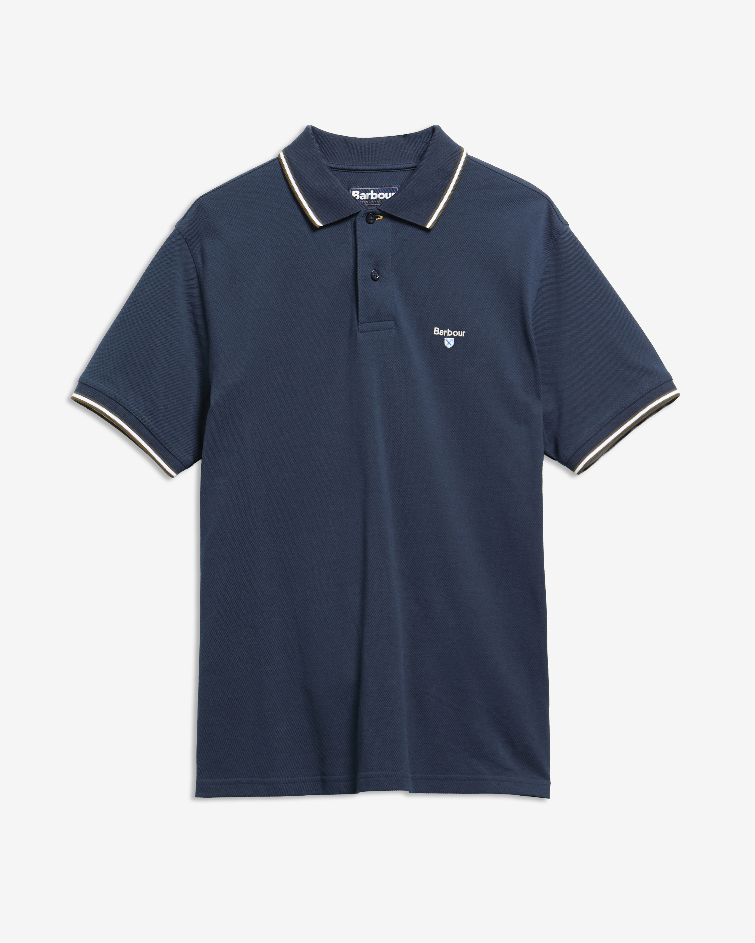Fielding Tailored Short-Sleeved Polo Shirt Navy
