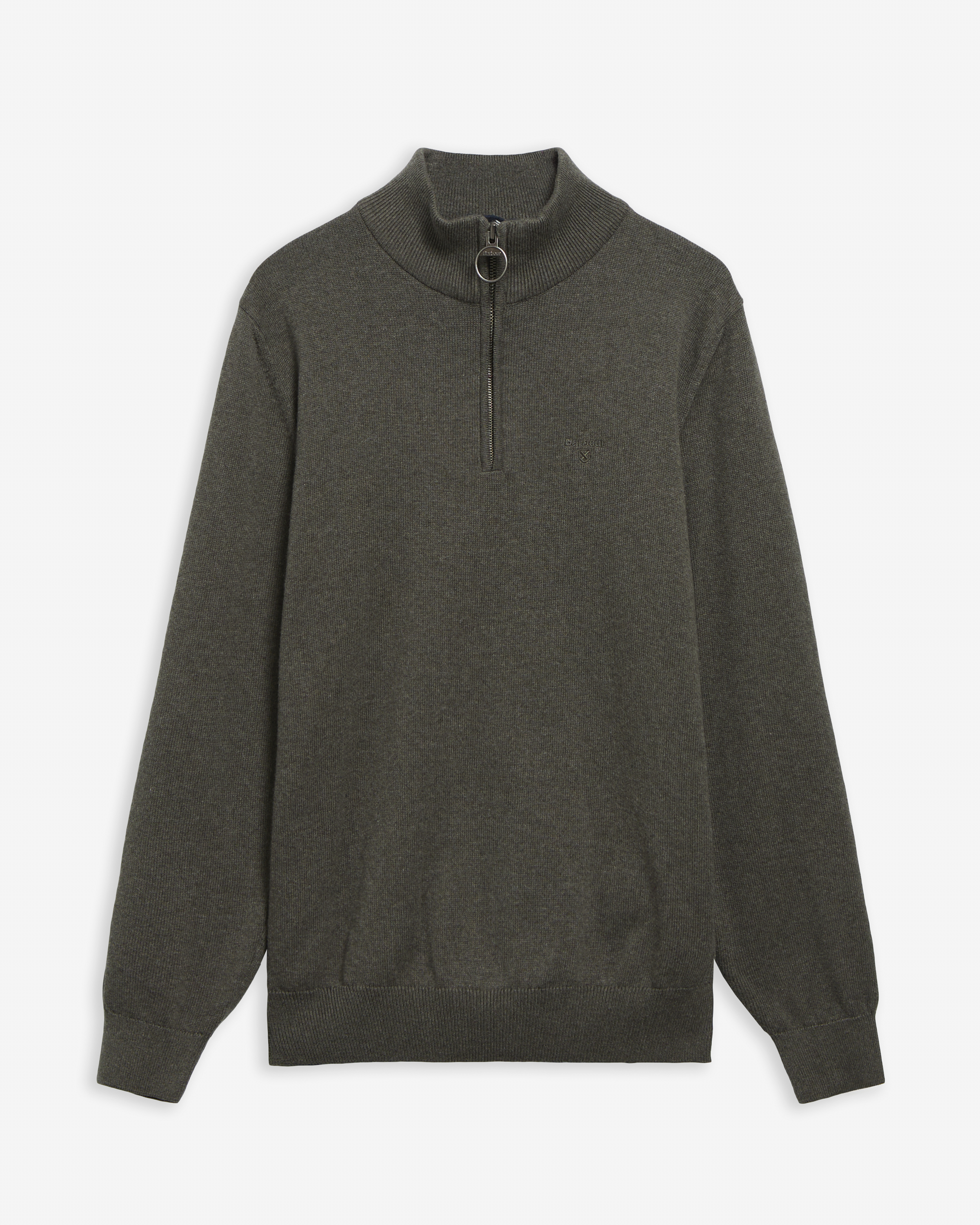Cotton Quarter-Zip Jumper