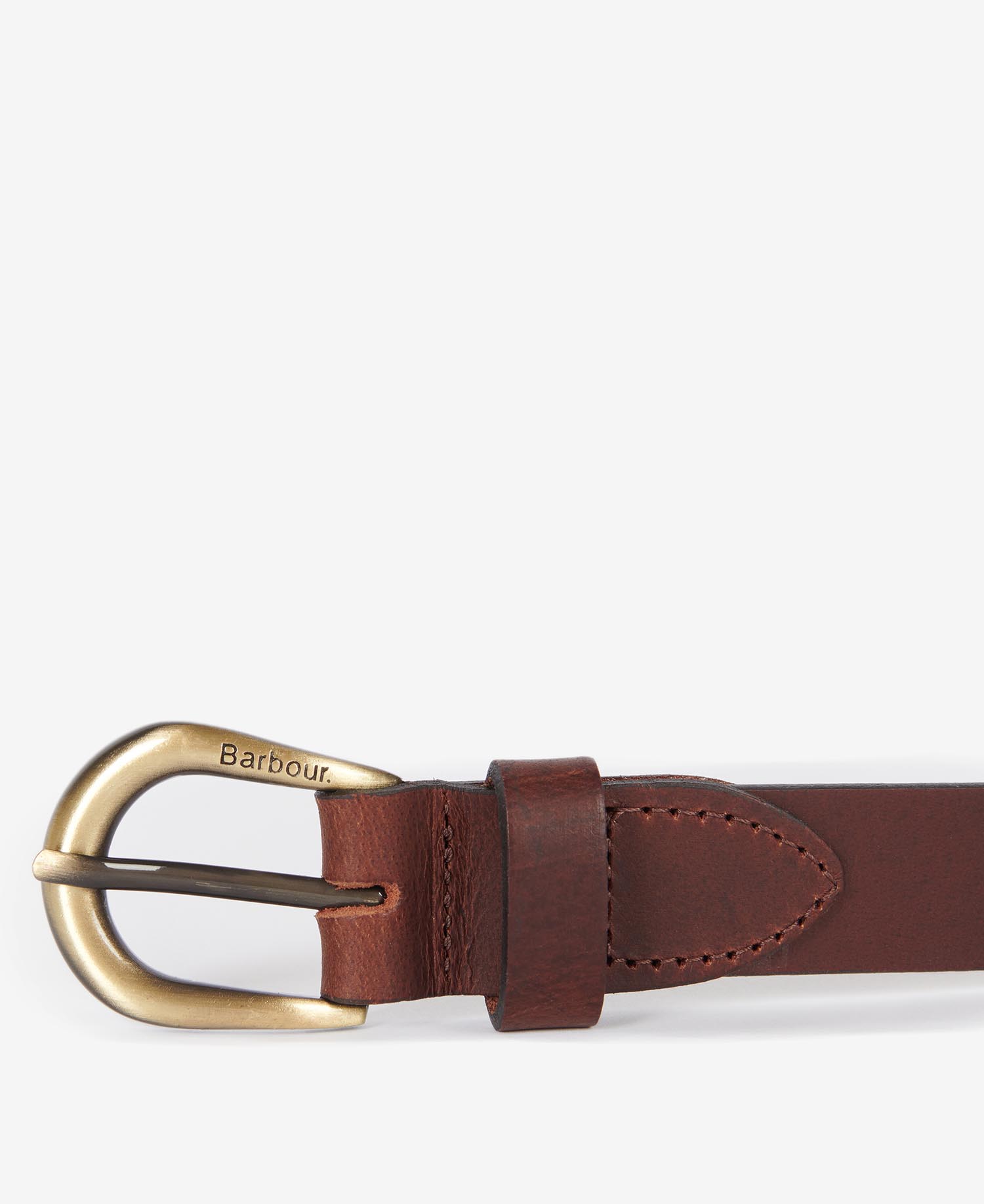Ladies Allanton Leather Belt Classic Brown