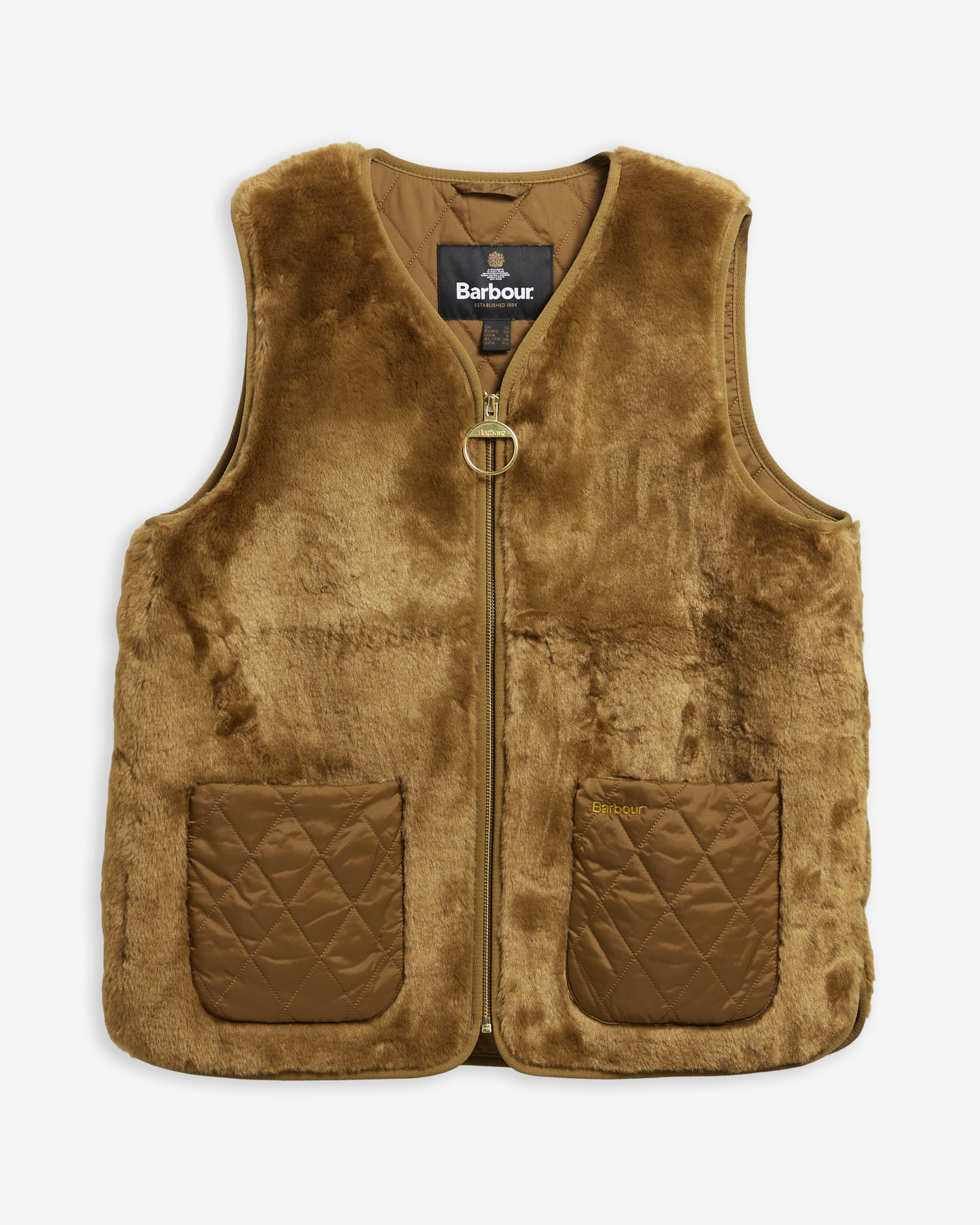 Karin Faux-Fur Gilet Brown Fur
