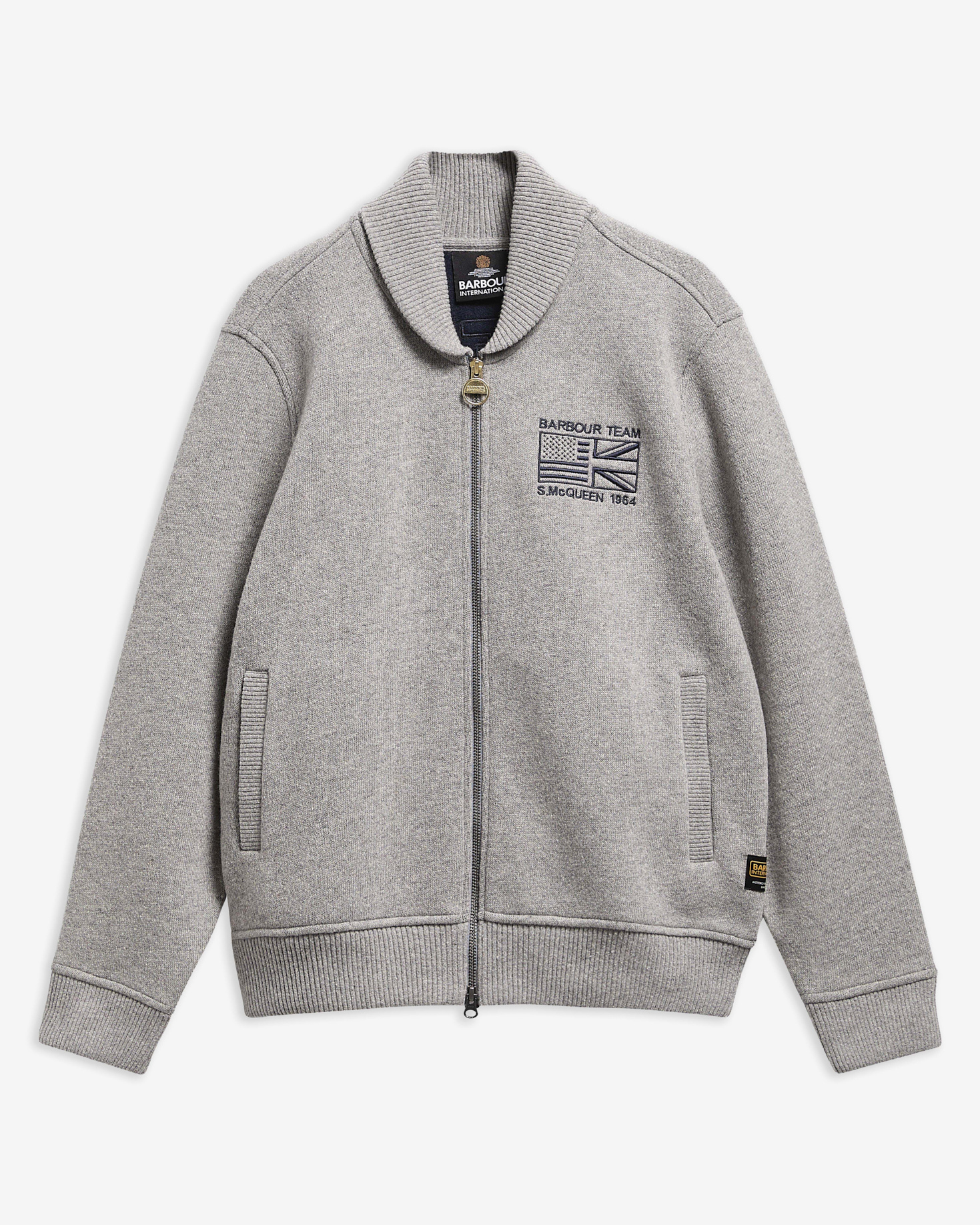 B.Intl Cardigan Steve McQueen Mack Grey Marl