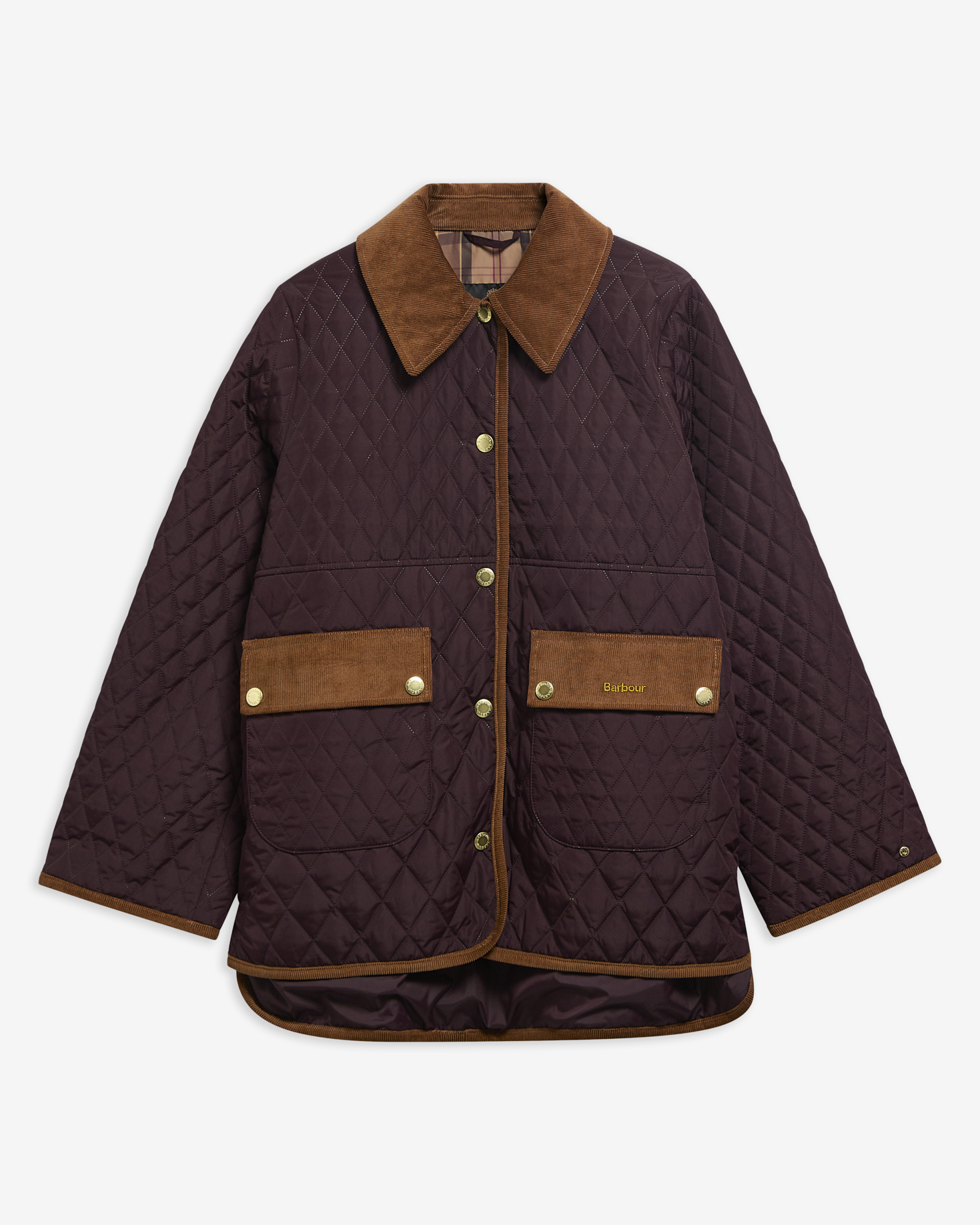 Giacca trapuntata Whickham Fig/Muted