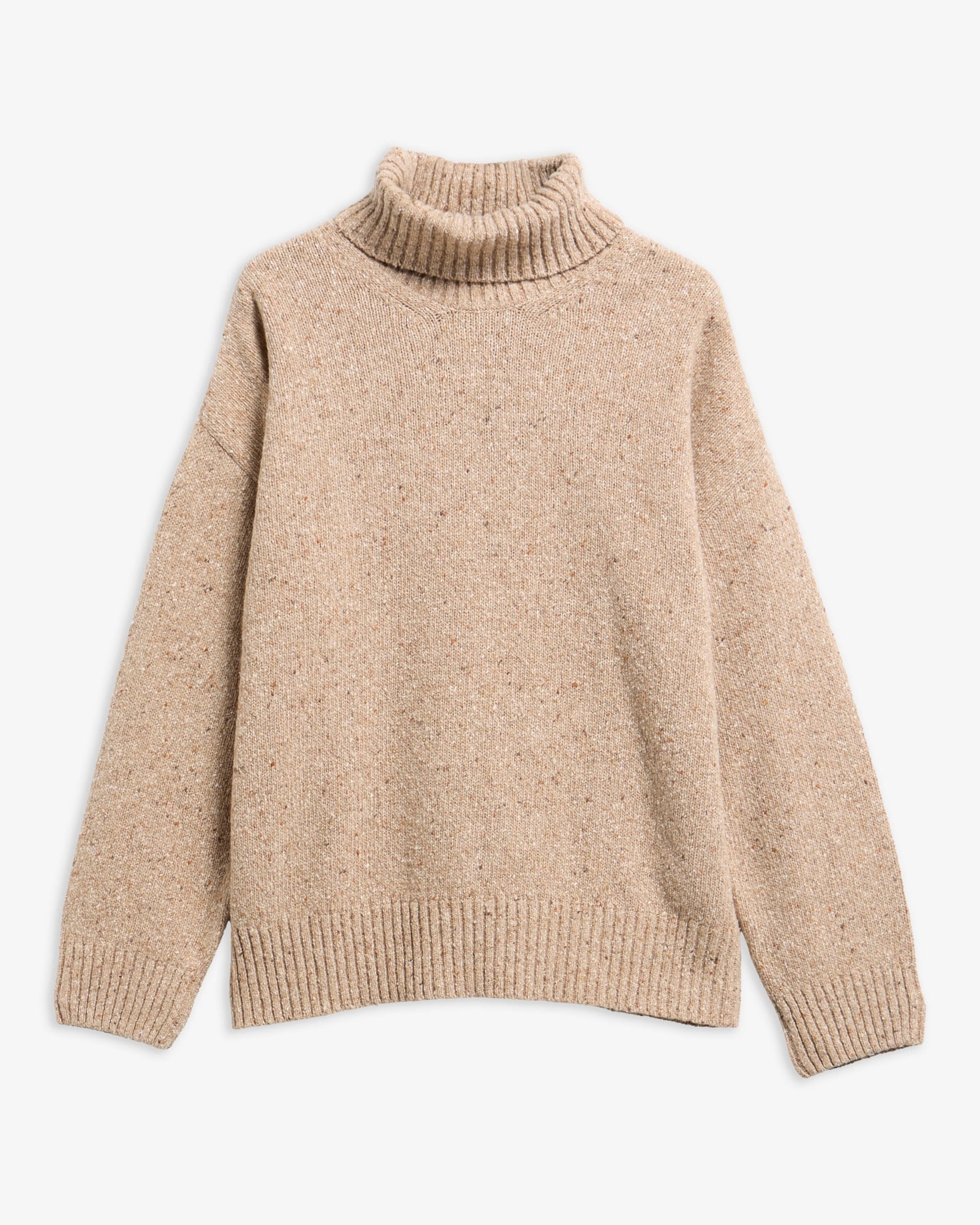 Stanford Fleck Rollneck Wool Jumper Warm Trench