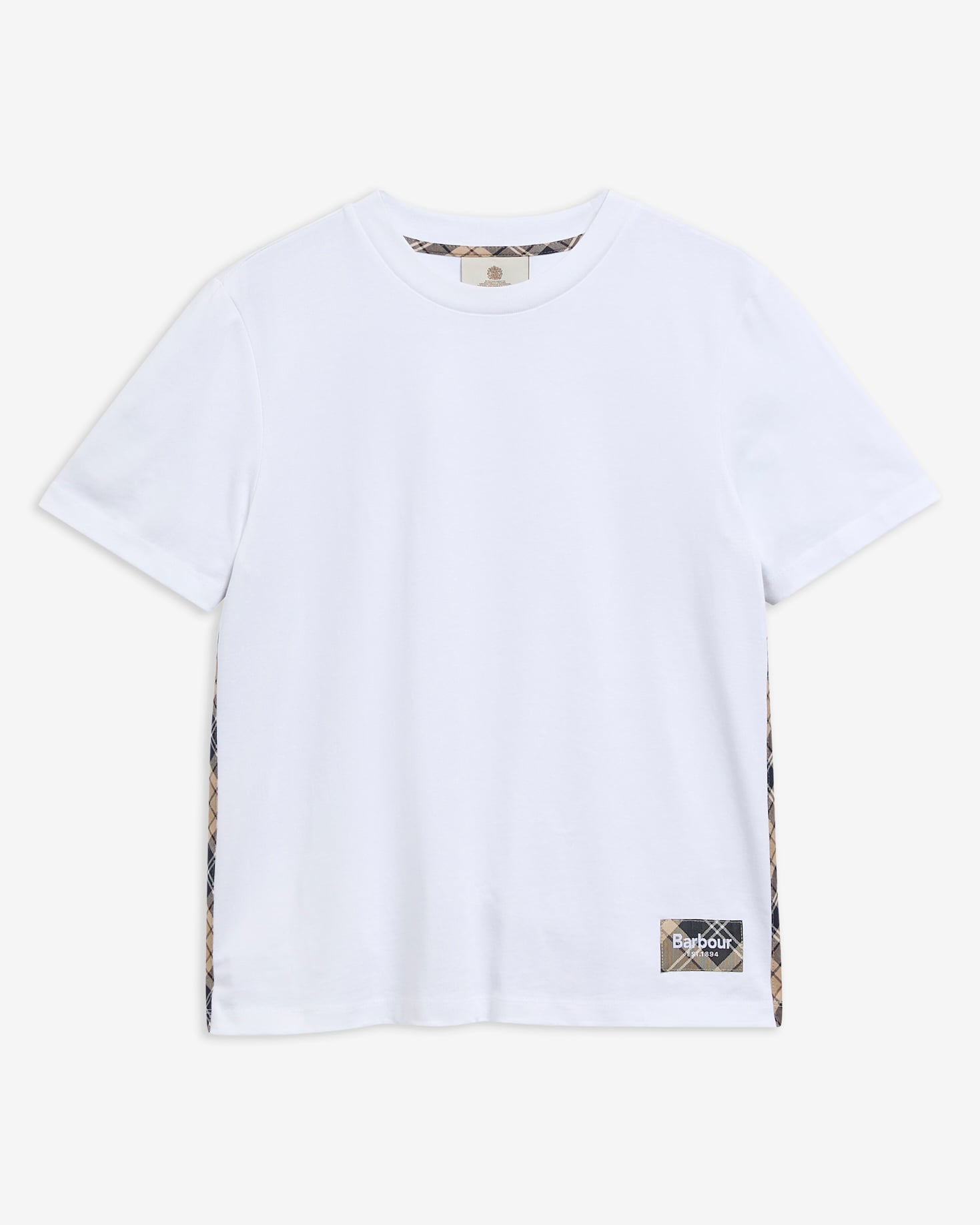 Barbour T-Shirt Fawne White