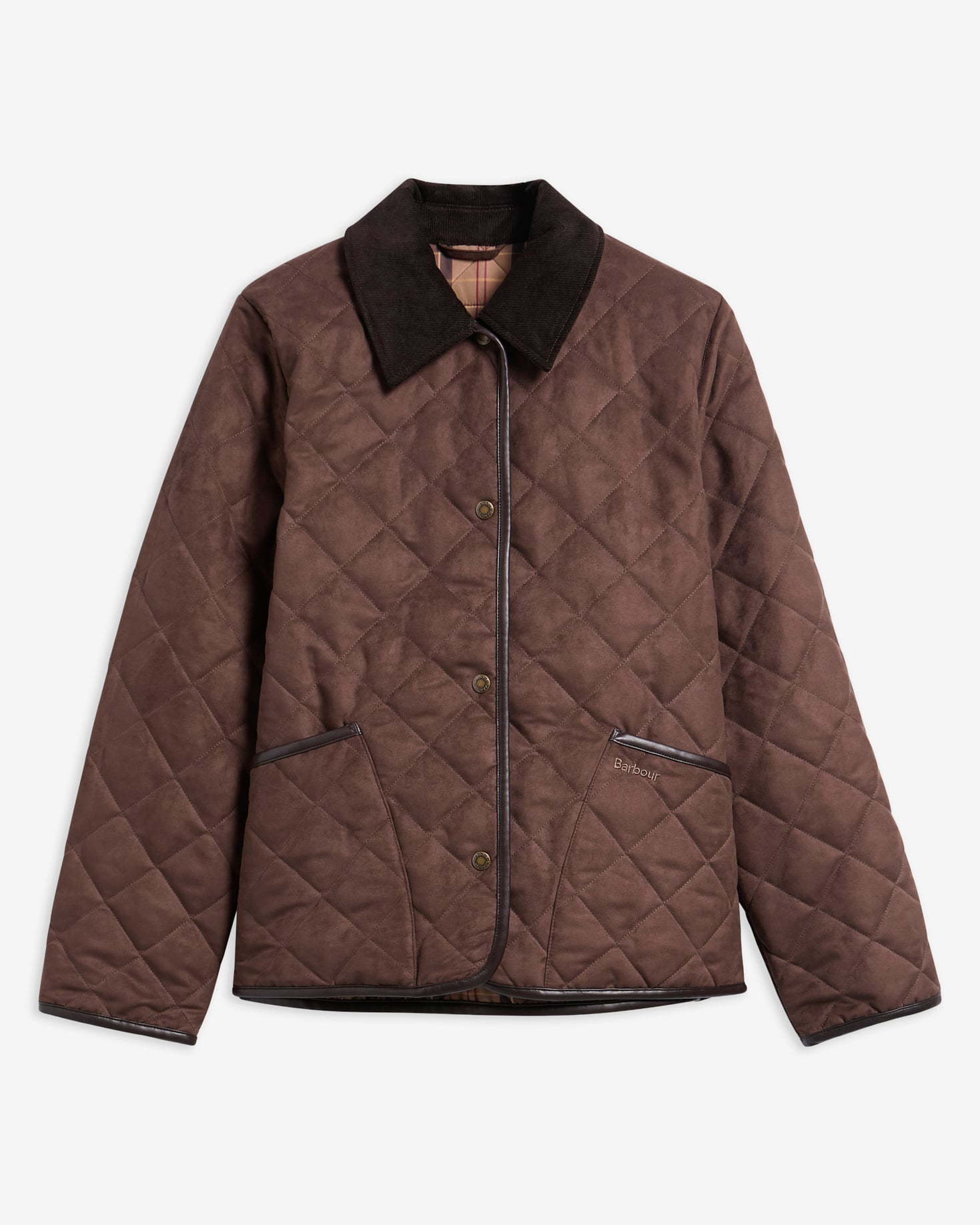 Sonya Quilted Jacket Dk Brown/Muted