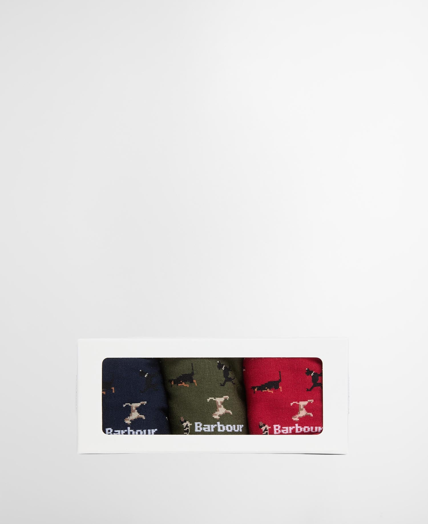 Barbour Geschenkset Socken Dock Navy/Red/Green