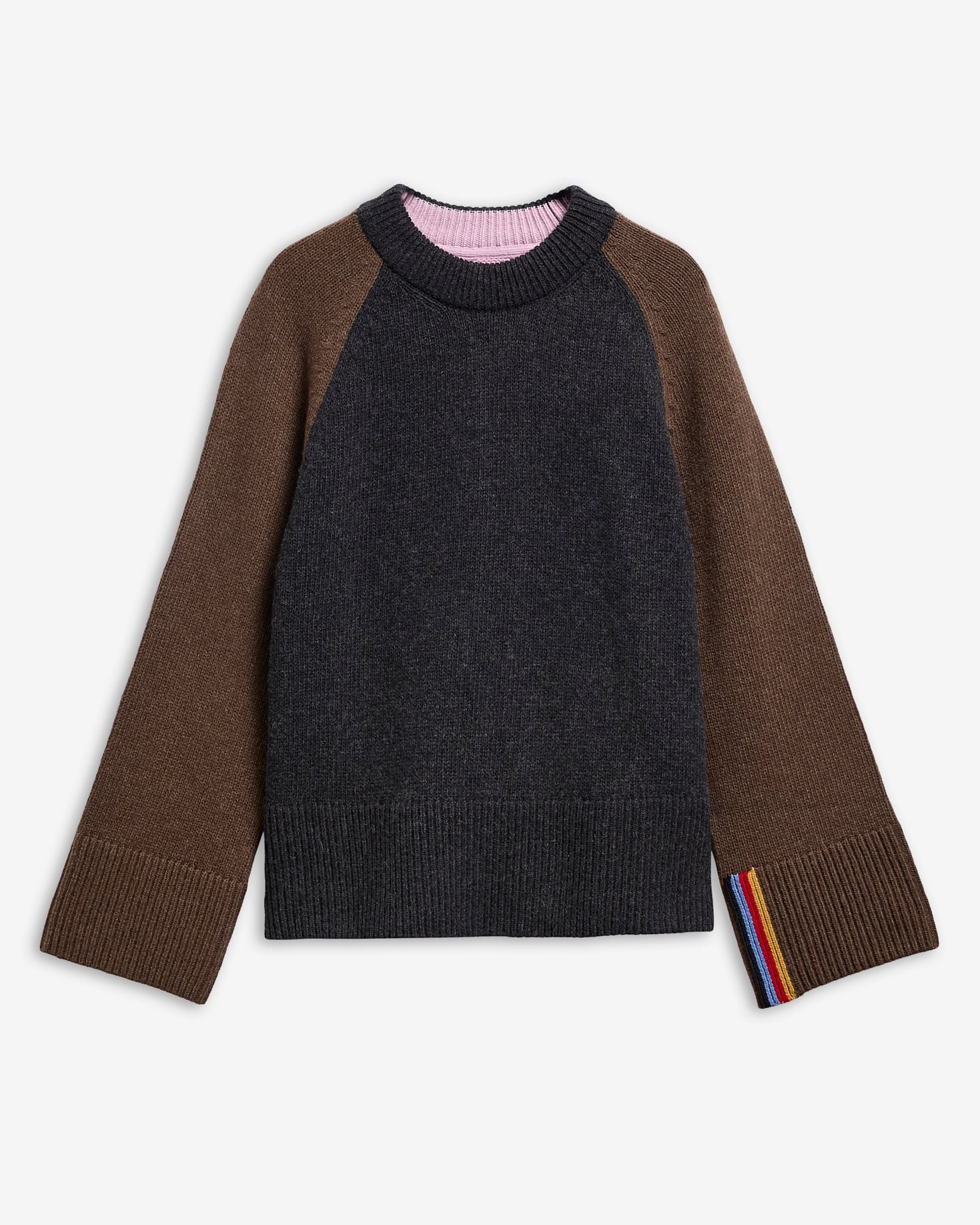 Paul Smith Loves Barbour Tyneside Wool-Blend Crew-Neck Jumper Black Multi