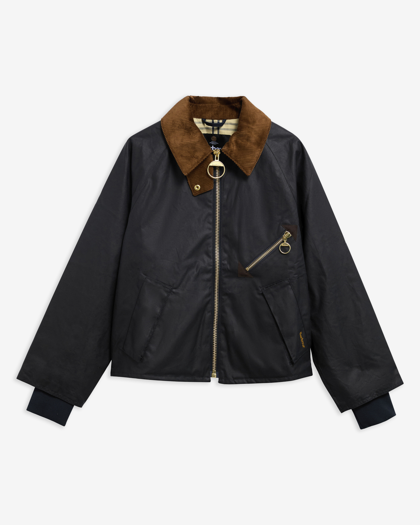 Arlene Waxed Jacket Navy/Ancient