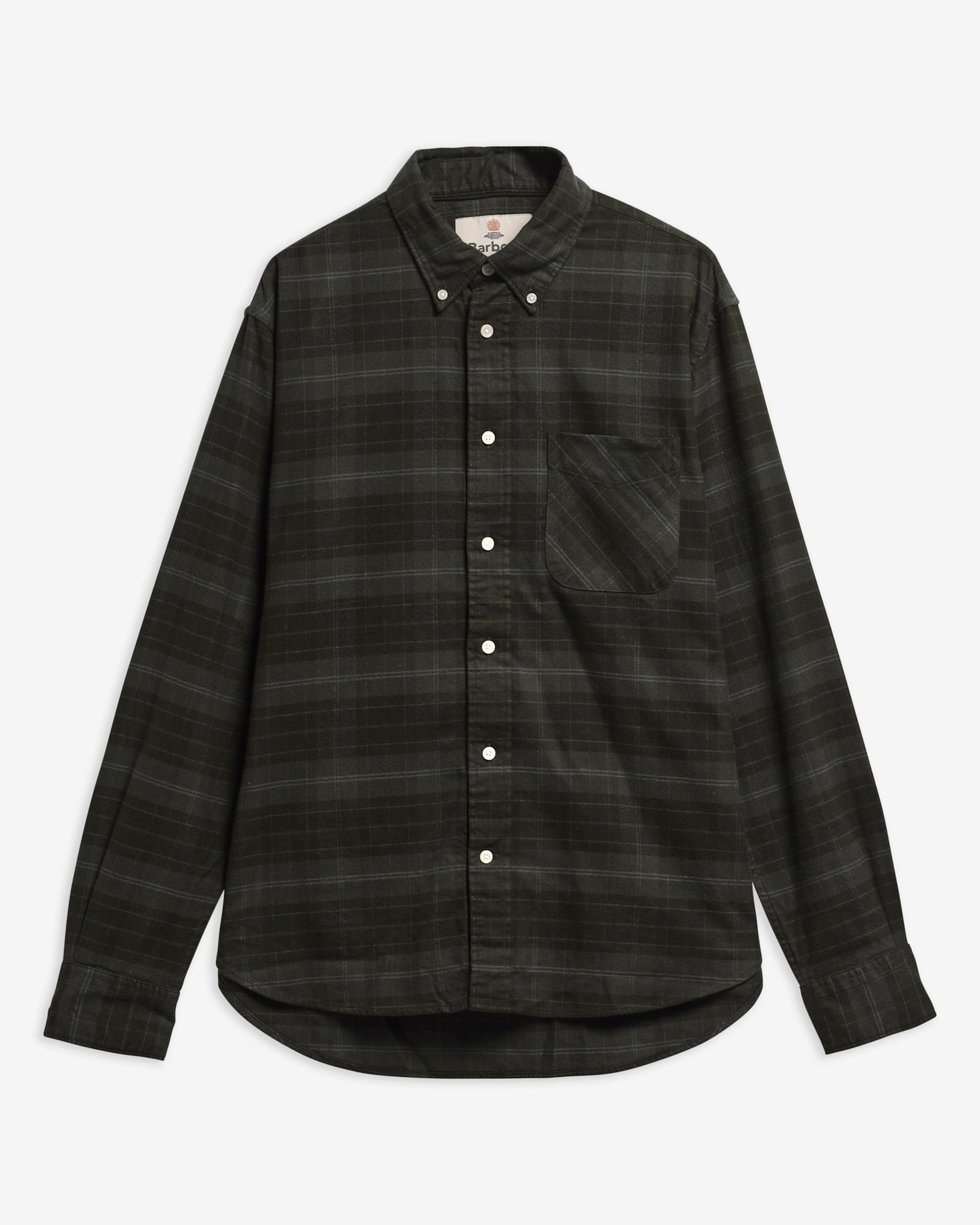 Mineral Tartan Authentic-Fit Long-Sleeved Shirt Pine Glen