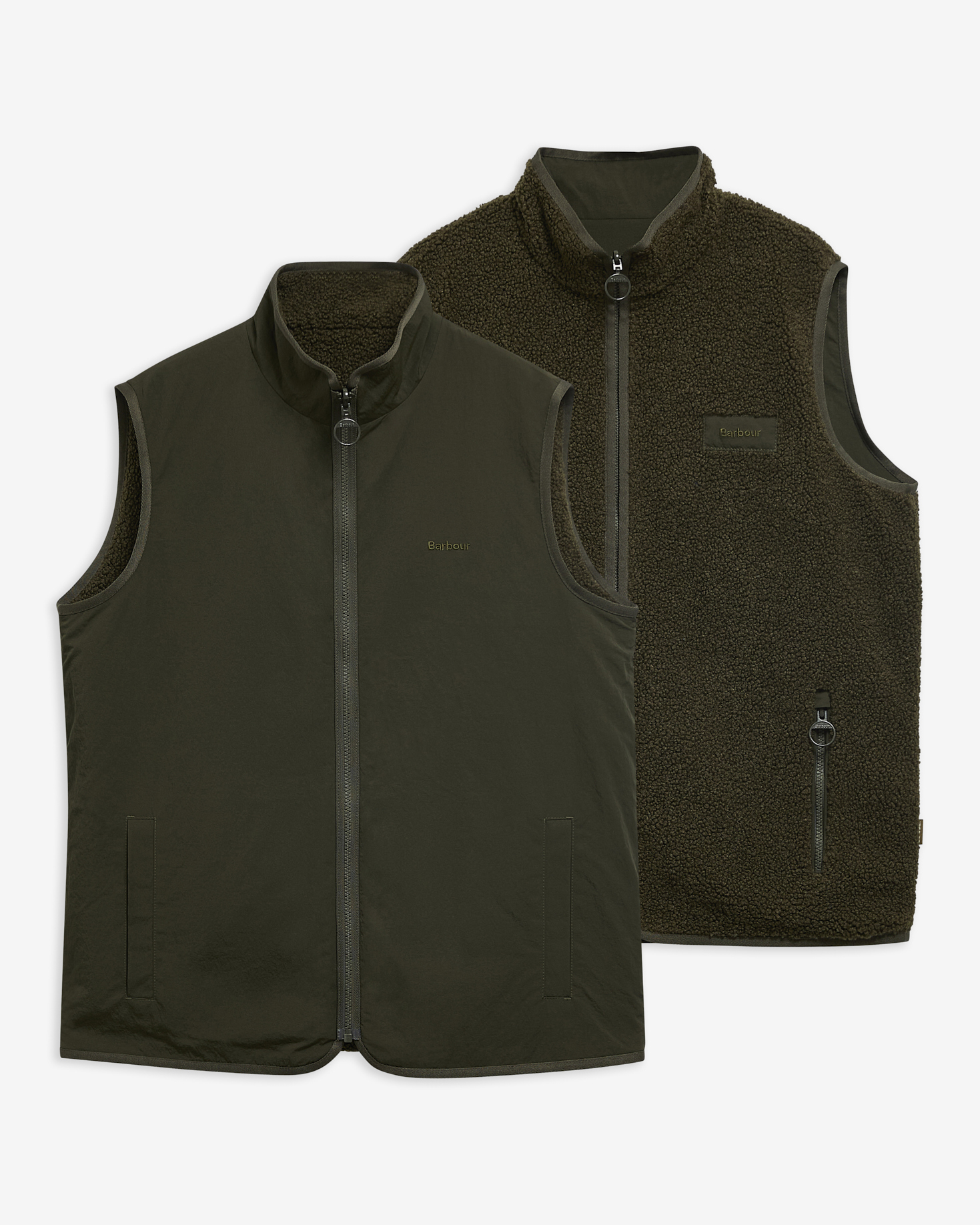 Barbour Fleeceweste Reversible Sage