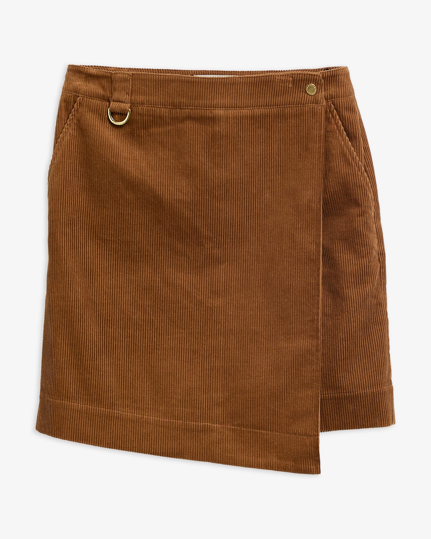 Wrenwood Wrap Mini Skirt Tan