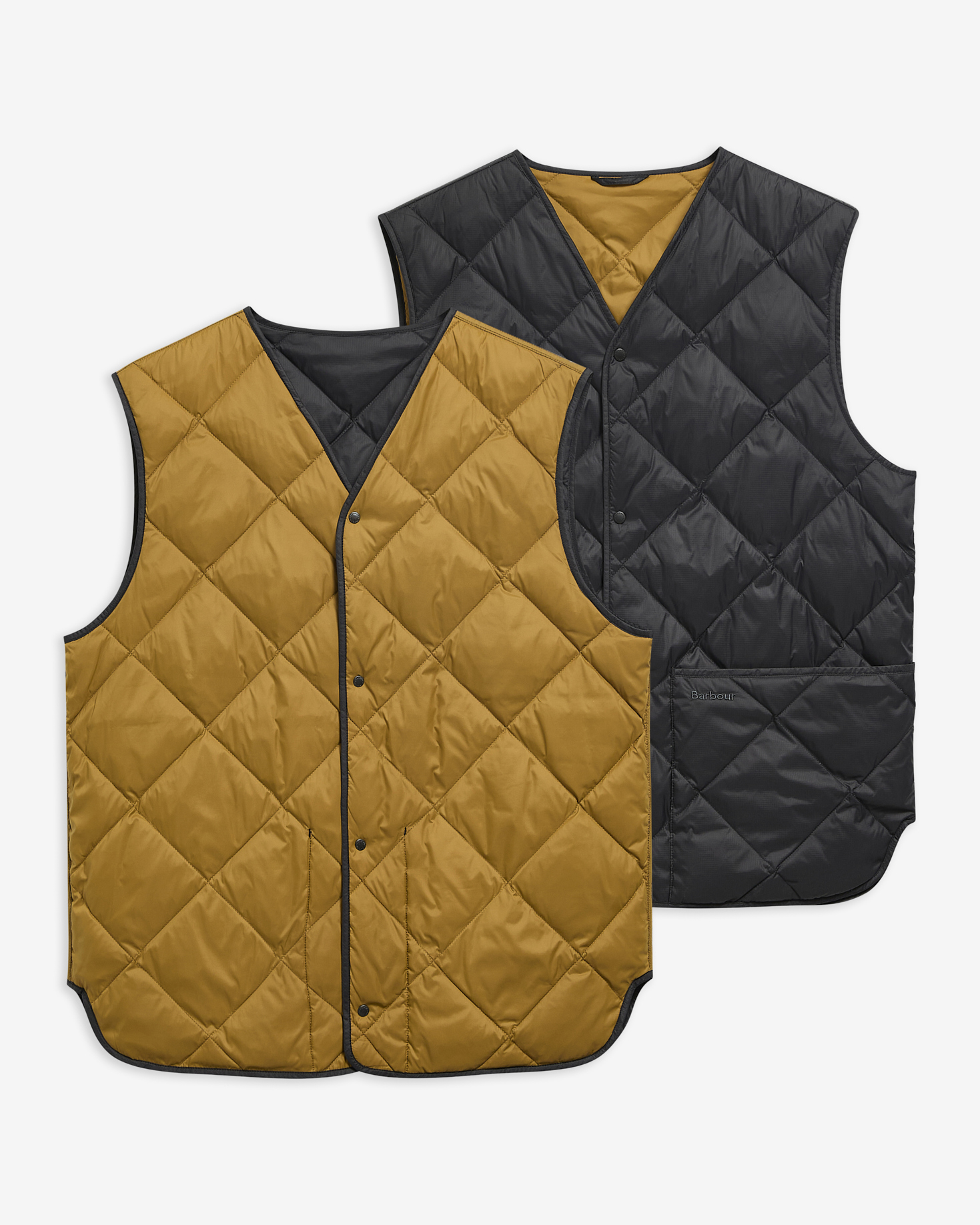 Gilet reversibile in piuma leggera Black
